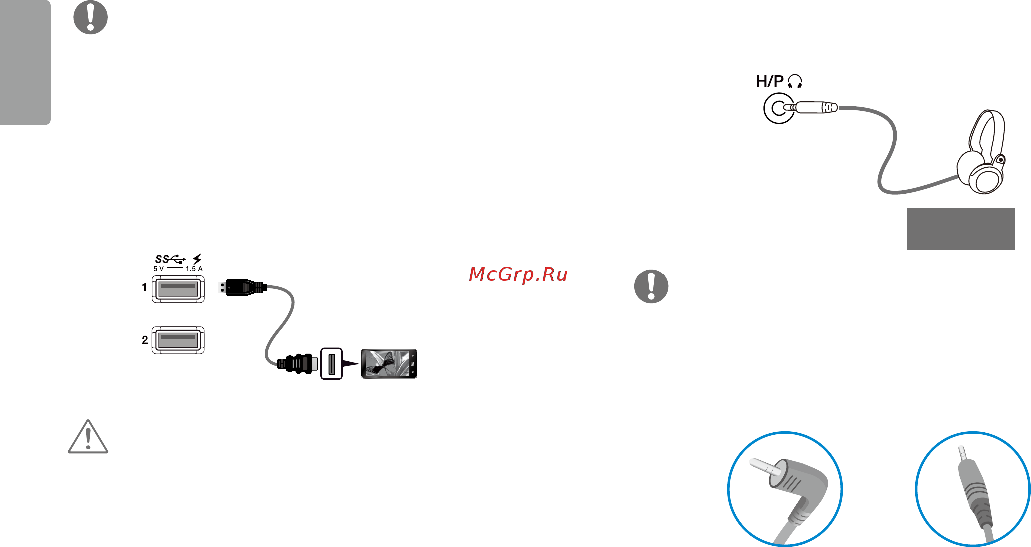 LG 27GK750F-B [24/44] Подключение наушников