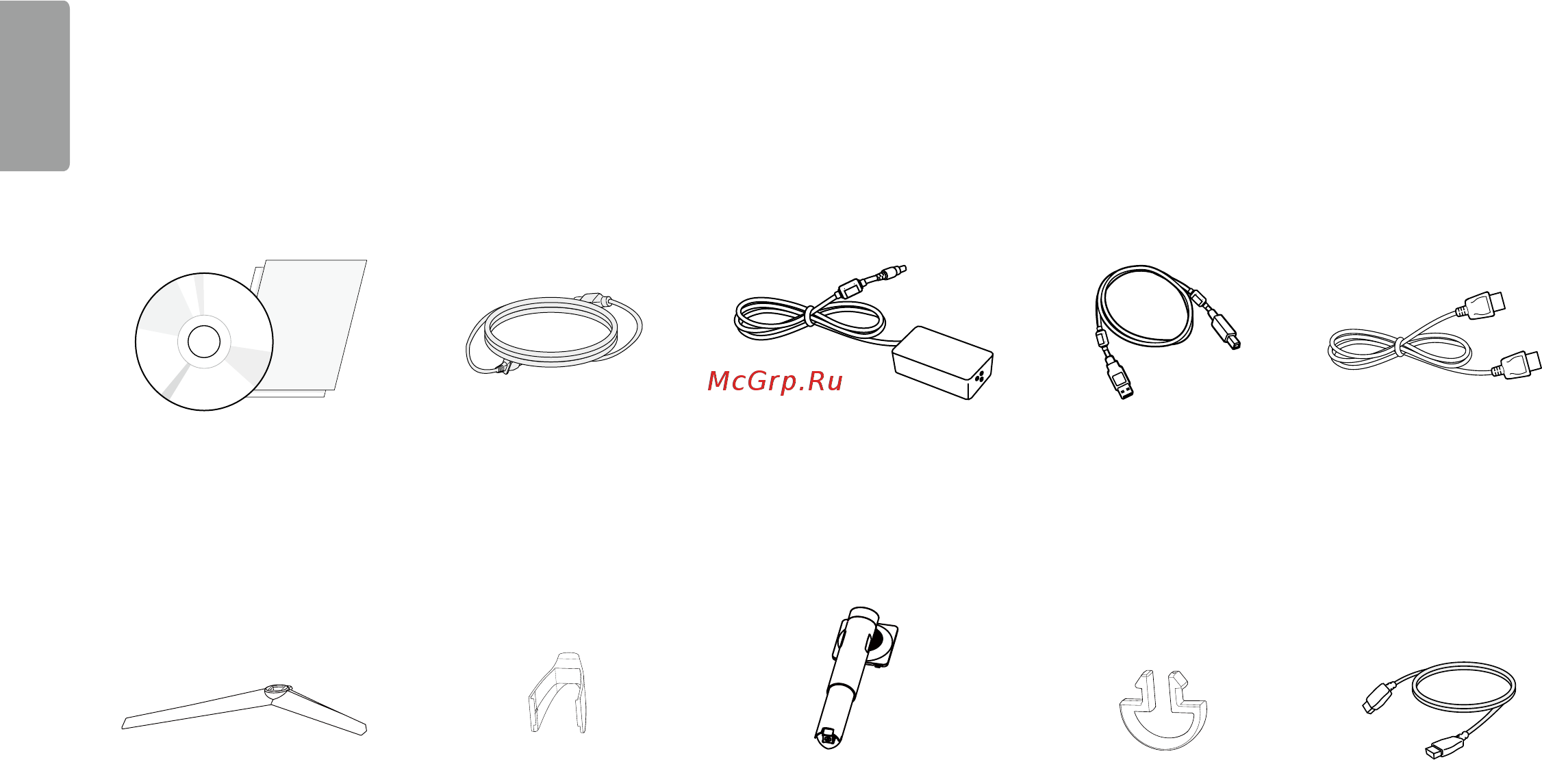 LG 27GK750F-B [4/44] Комплект поставки