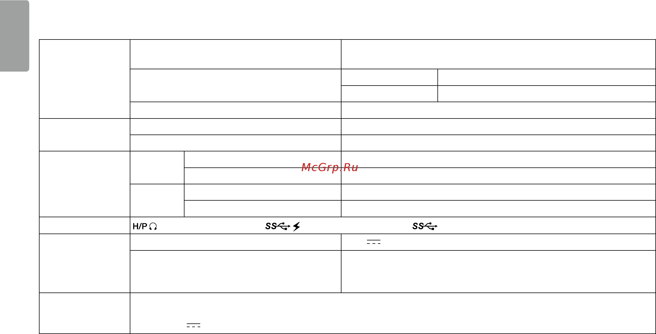 LG 27GK750F-B [40/44] Технические характеристики