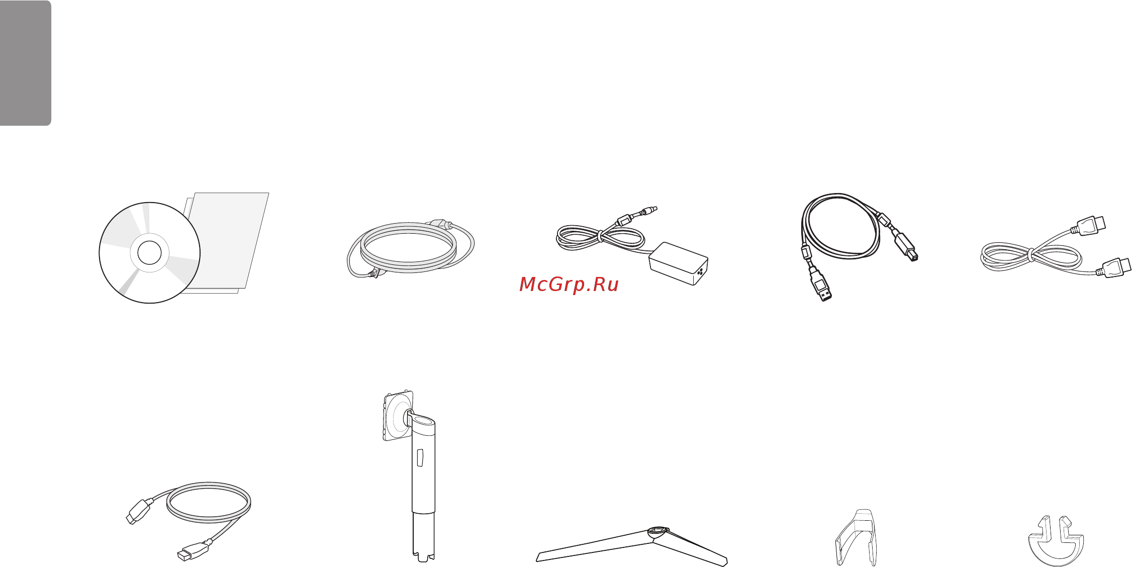 LG 32GK850G-B [4/44] Сборка и подготовка к работе