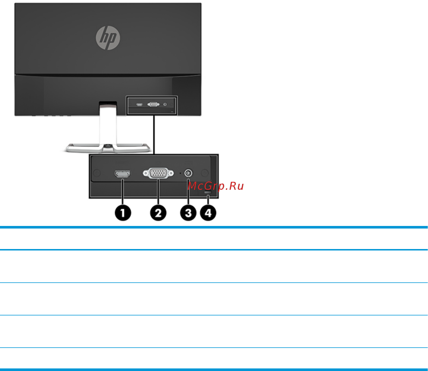 HP 22fw (3KS60AA) [10/34] Компоненты задней панели