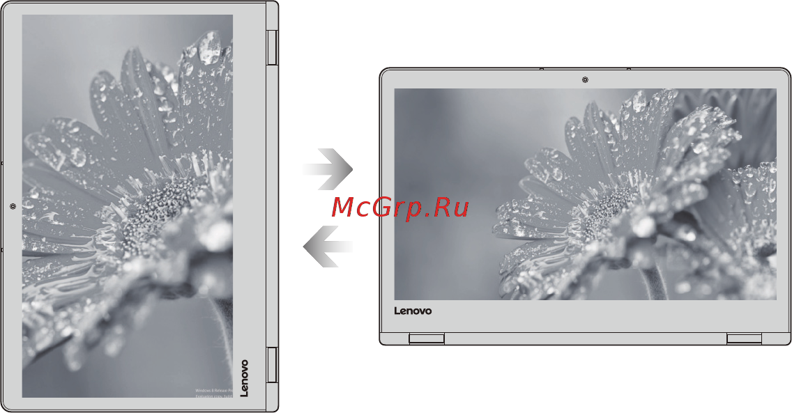 Lenovo YOGA 520-14IKB 80X8011WRU [12/35] Ориентация экрана