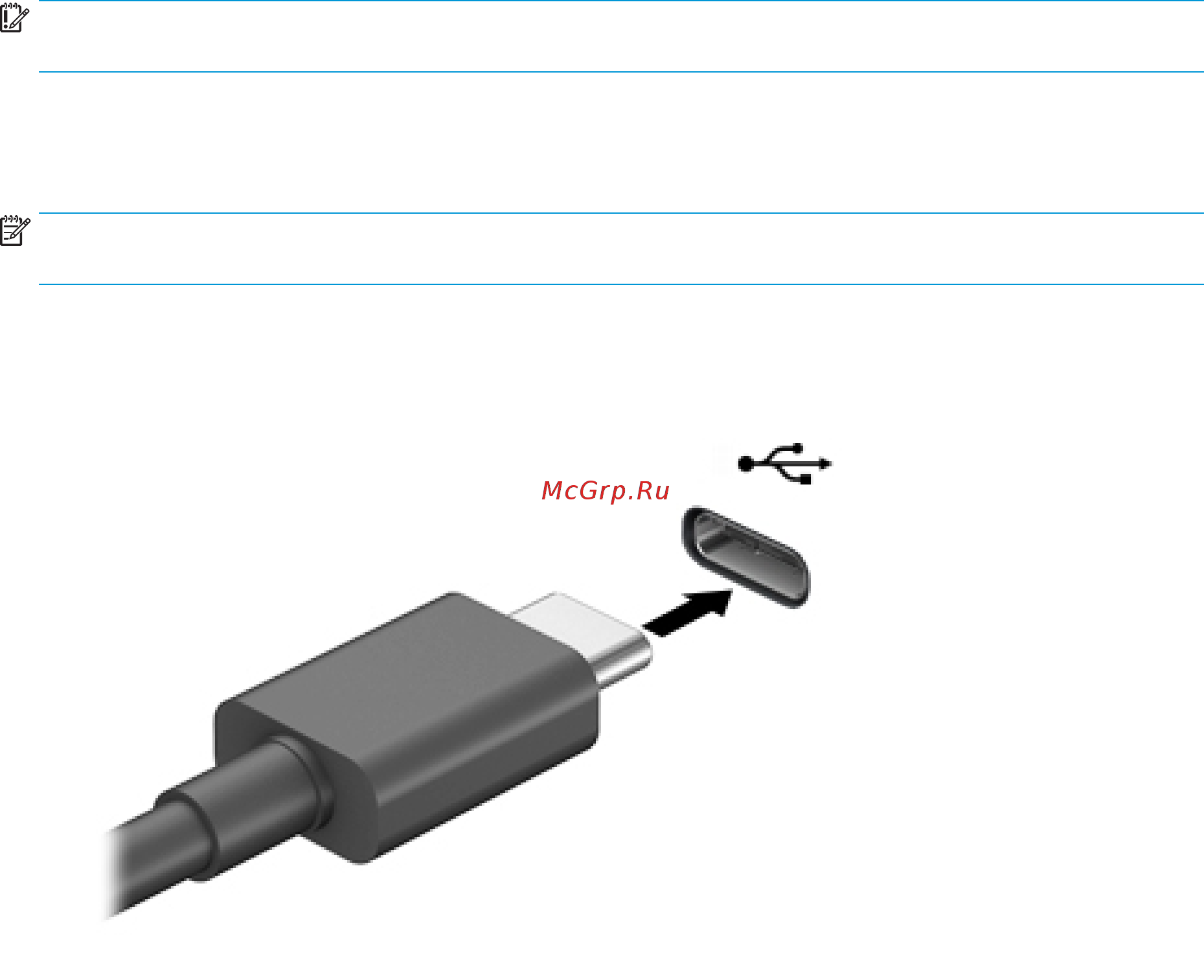 HP Pavilion 15-cx0030ur 4JT70EA [39/88] Подключение устройств к порту usb type c только на некоторых моделях