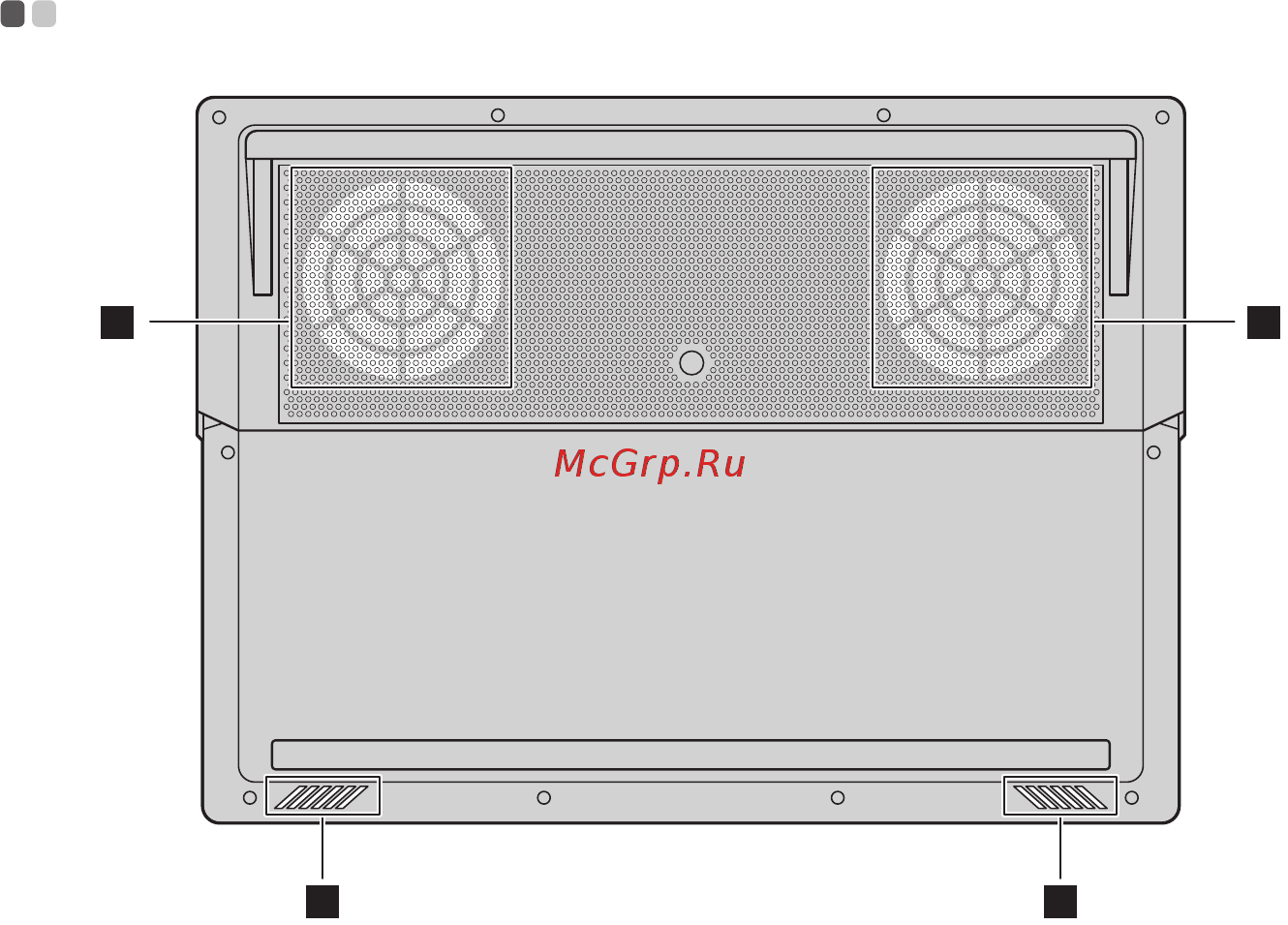 Lenovo Legion Y530-15ICH (81FV013URU) [15/31] Вид снизу