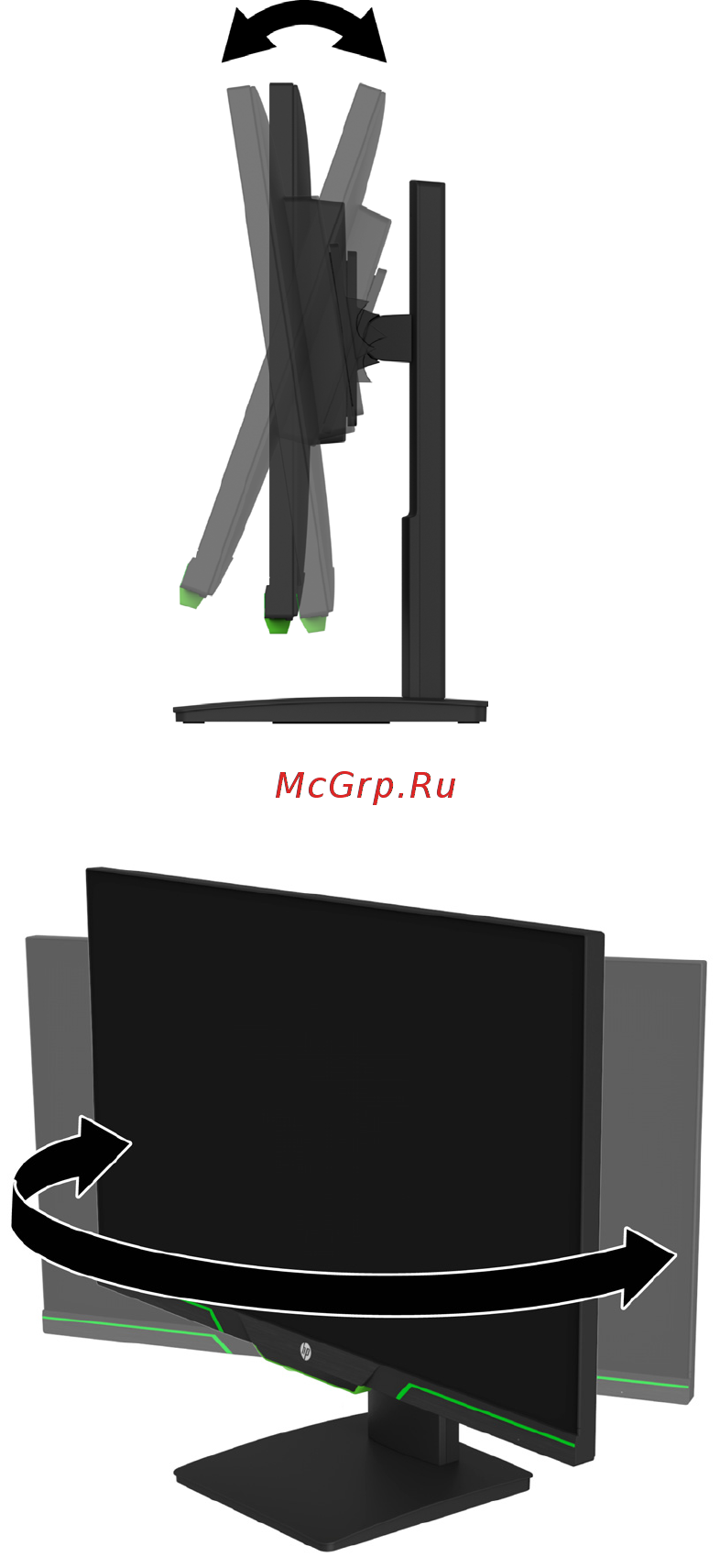 HP 27xq (3WL54AA) [12/27] Коррекция параметров монитора