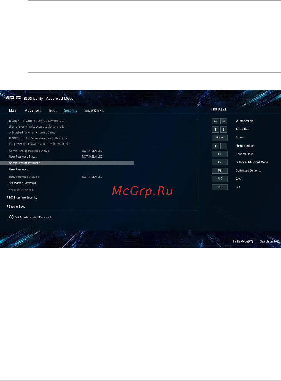 Asus ZenBook UX331UA-EG007T [65/98] Безопасность