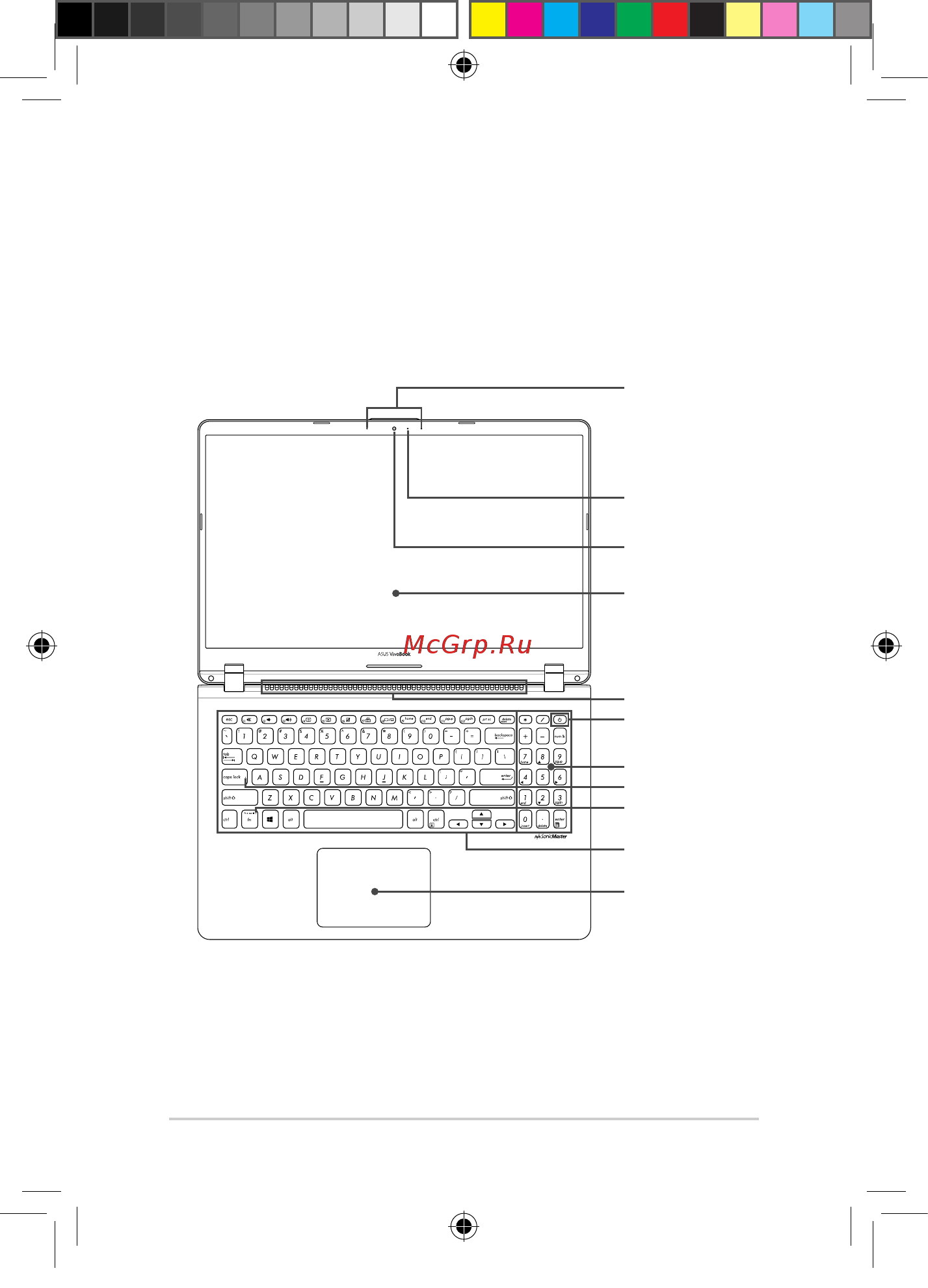 Asus VivoBook X555QG-DM339T 90NB0D42-M04480 [2/16] Вид сверху