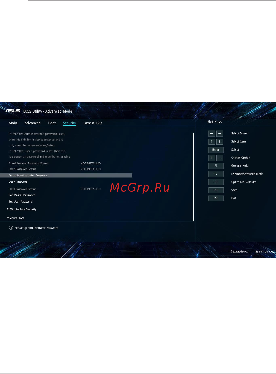 Asus N705UN-GC144T [75/114] Безопасность