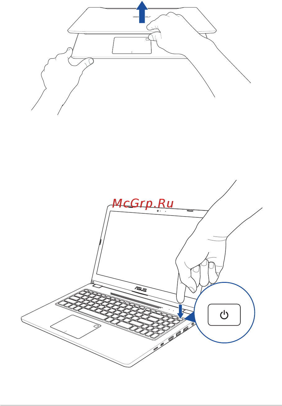 Asus FX570UD-DM148T [28/102] Откройте крышку