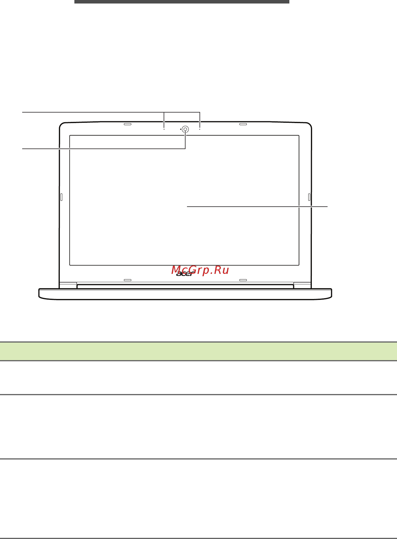 Acer A315-53G-38M8 NX.H1PER.001 [10/85] Знакомство с вашим ноутбуком acer