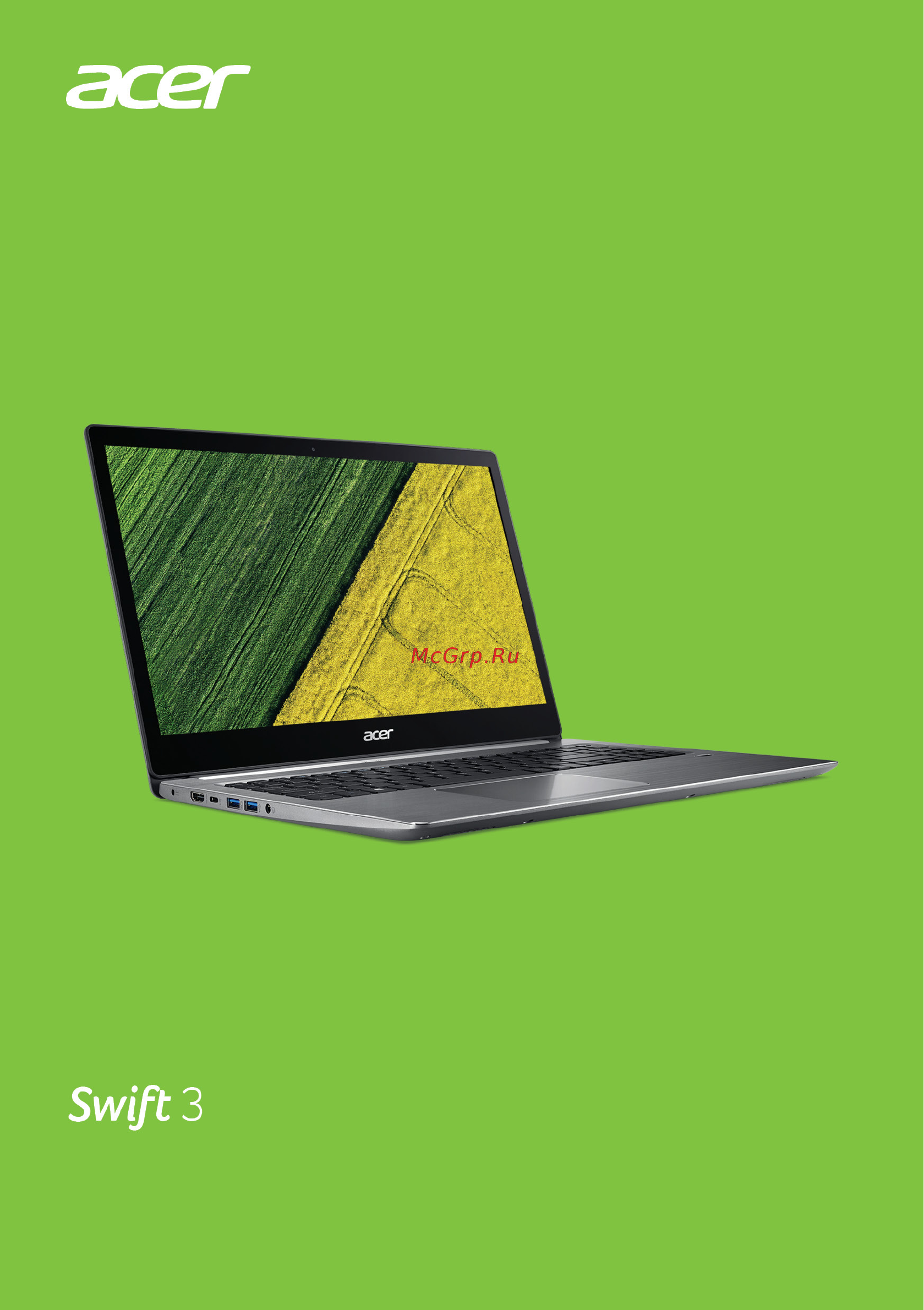 Acer Swift 3 SF315-51-55TM (NX.GQ5ER.004) Инструкция по эксплуатации онлайн