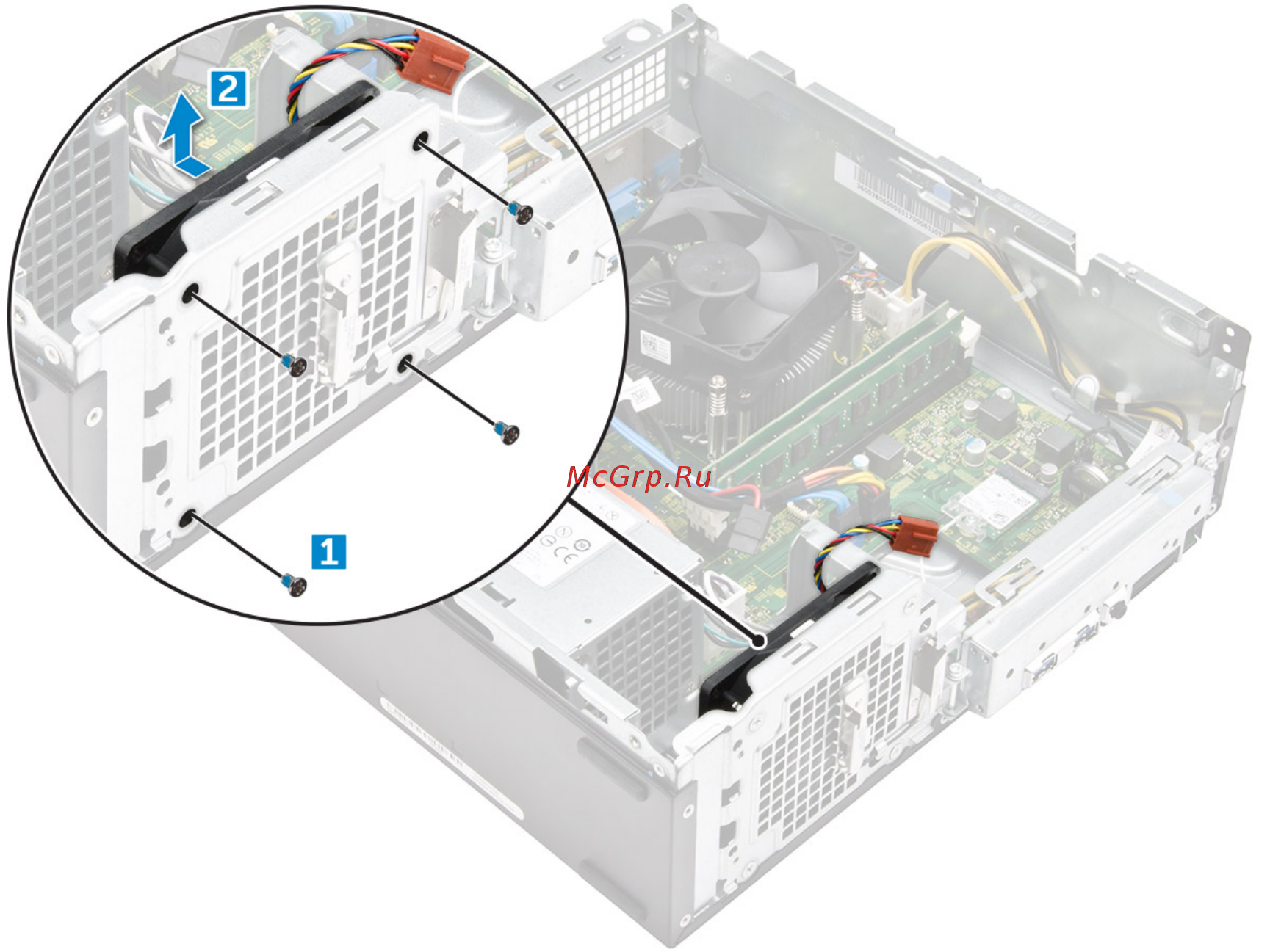 Dell Vostro 3268-4841 [25/67] Установка системного вентилятора