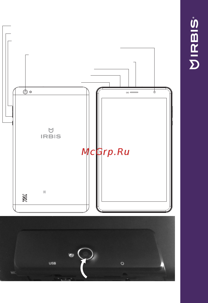 Irbis TZ856 16GB Purple [5/32] Общее устройство планшетного компьютера