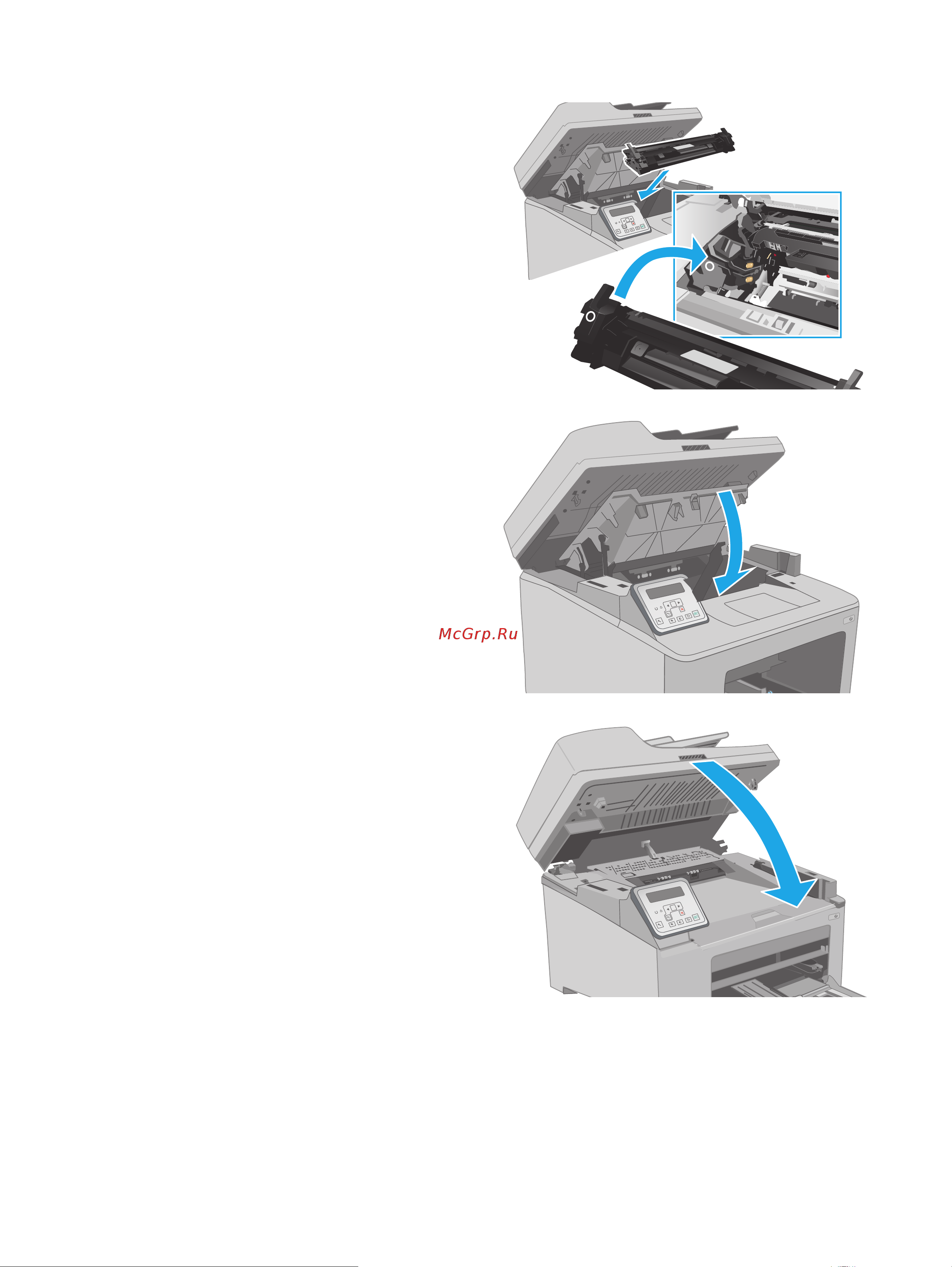 HP LaserJet Ultra MFP M230-M231 [170/216] Устранение замятий в выходном лотке