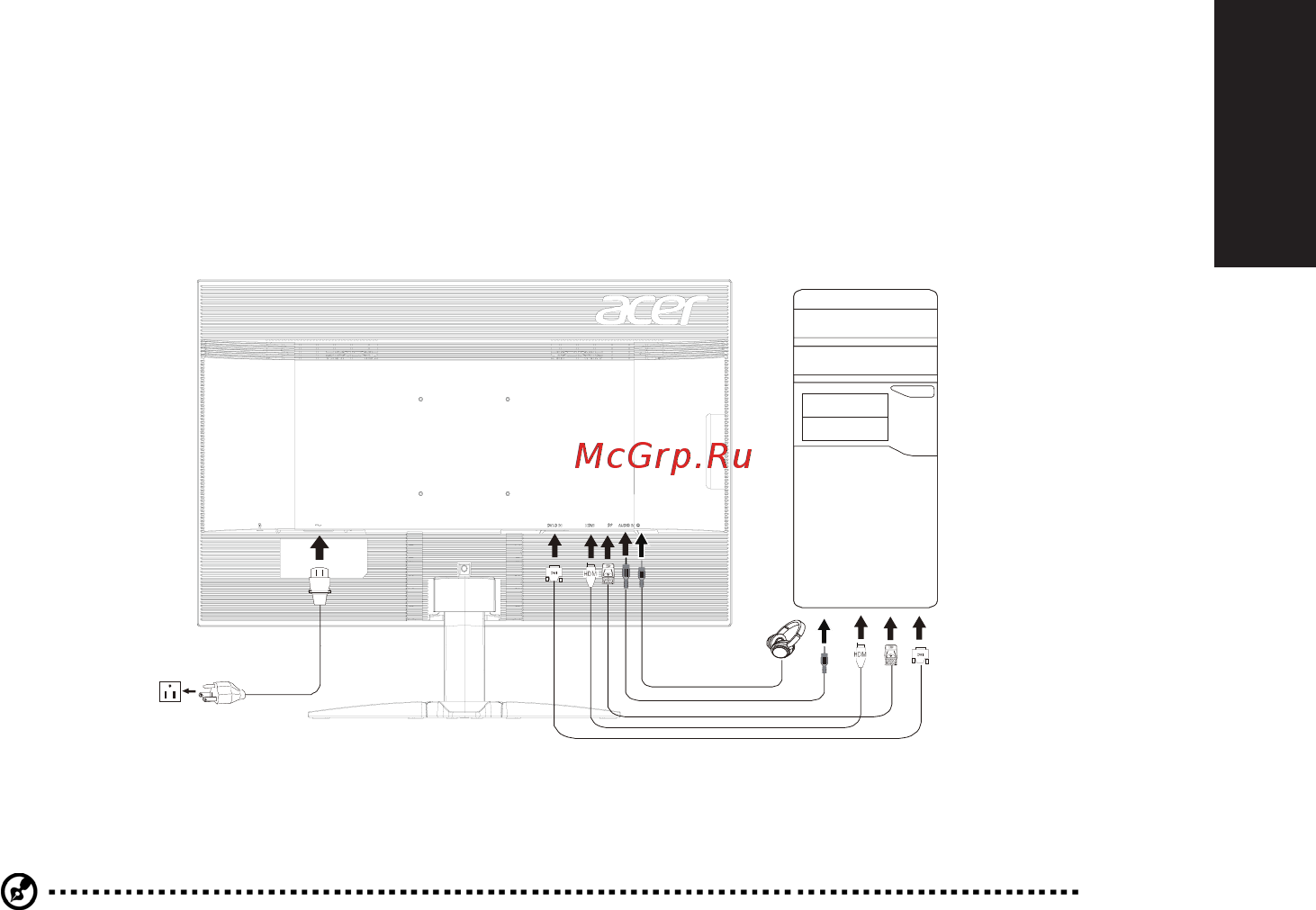 Acer KG271Cbmidpx [18/25] Установка