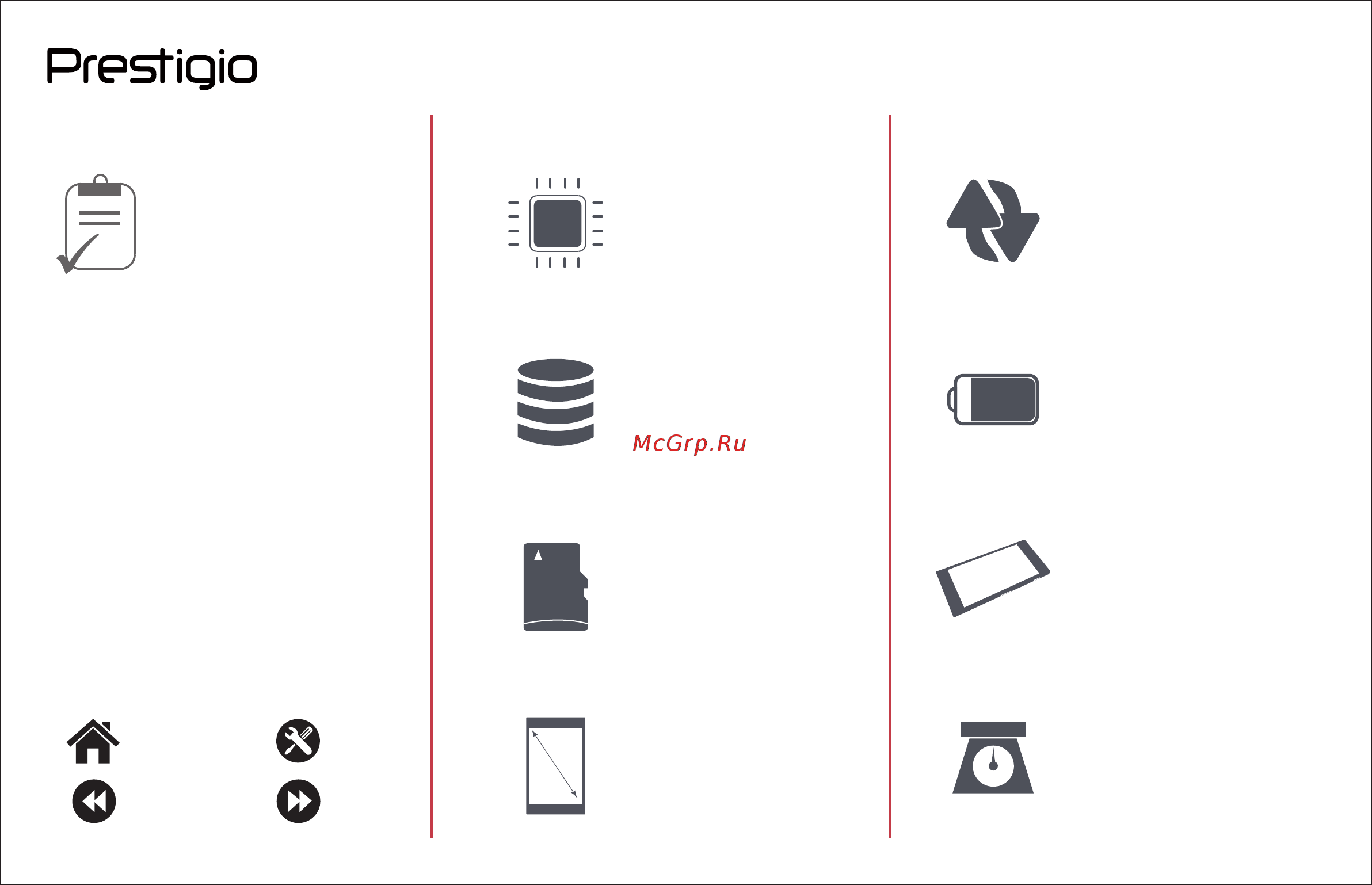 Prestigio Wize G1 Duo White (PFP1243) [10/10] 页 10