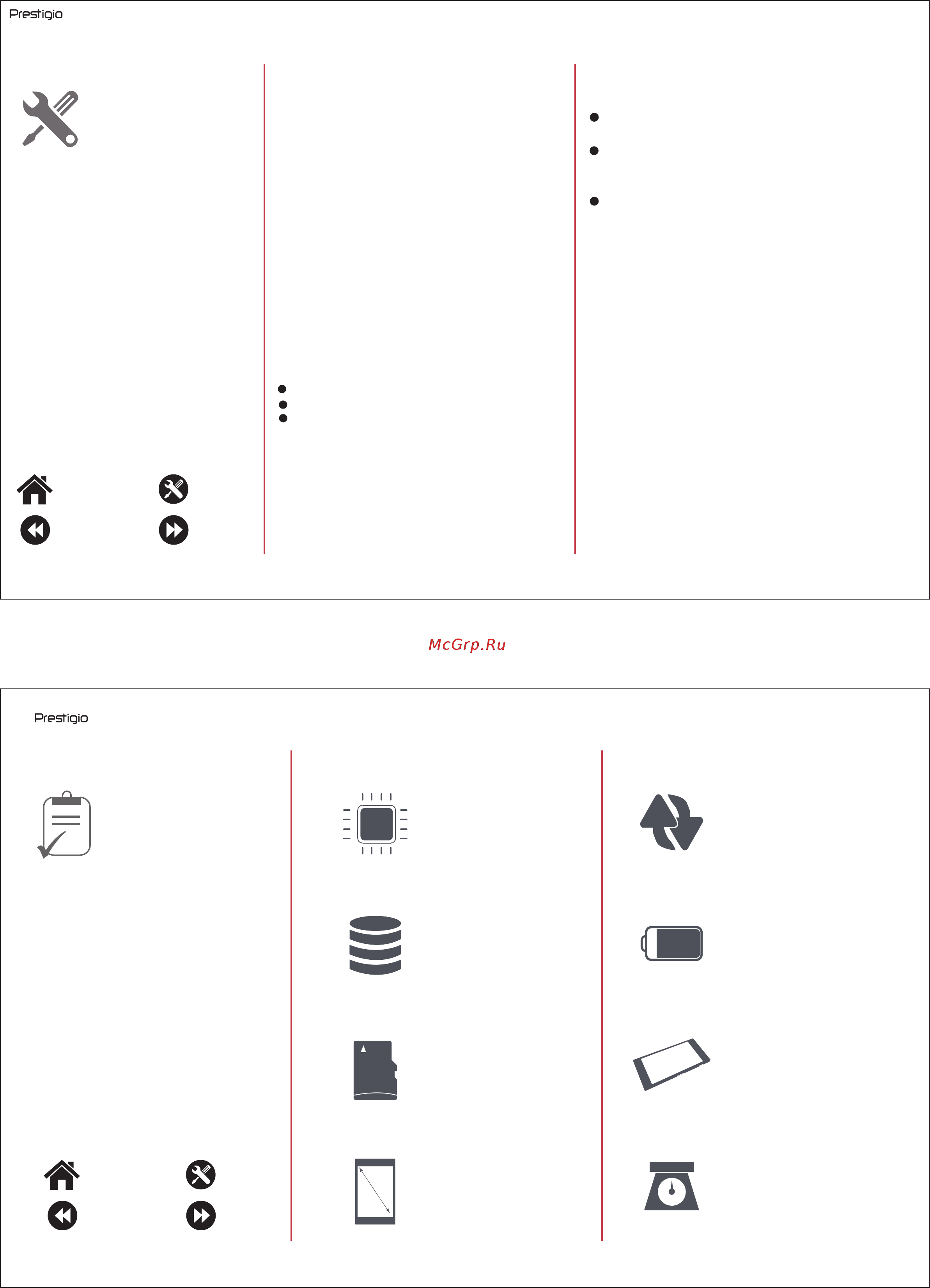 Prestigio Grace A1 Duo Red (PFP1281) [9/9] Технические характеристики