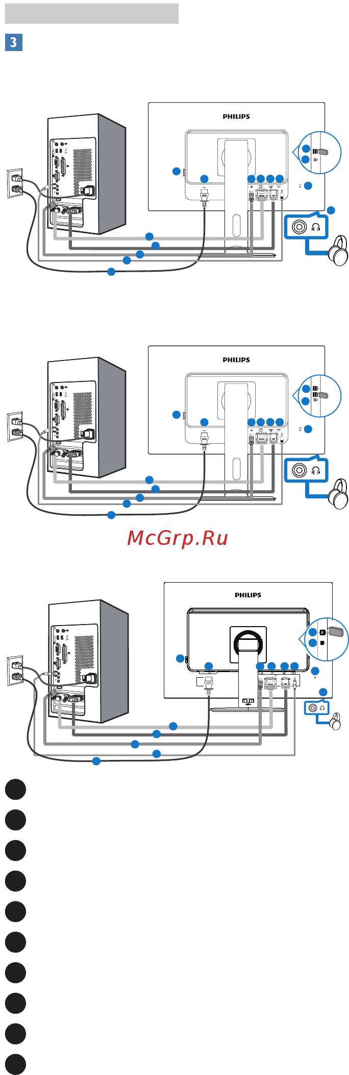 Philips 240B4QPYEB Инструкция по эксплуатации онлайн [9/35] 352619