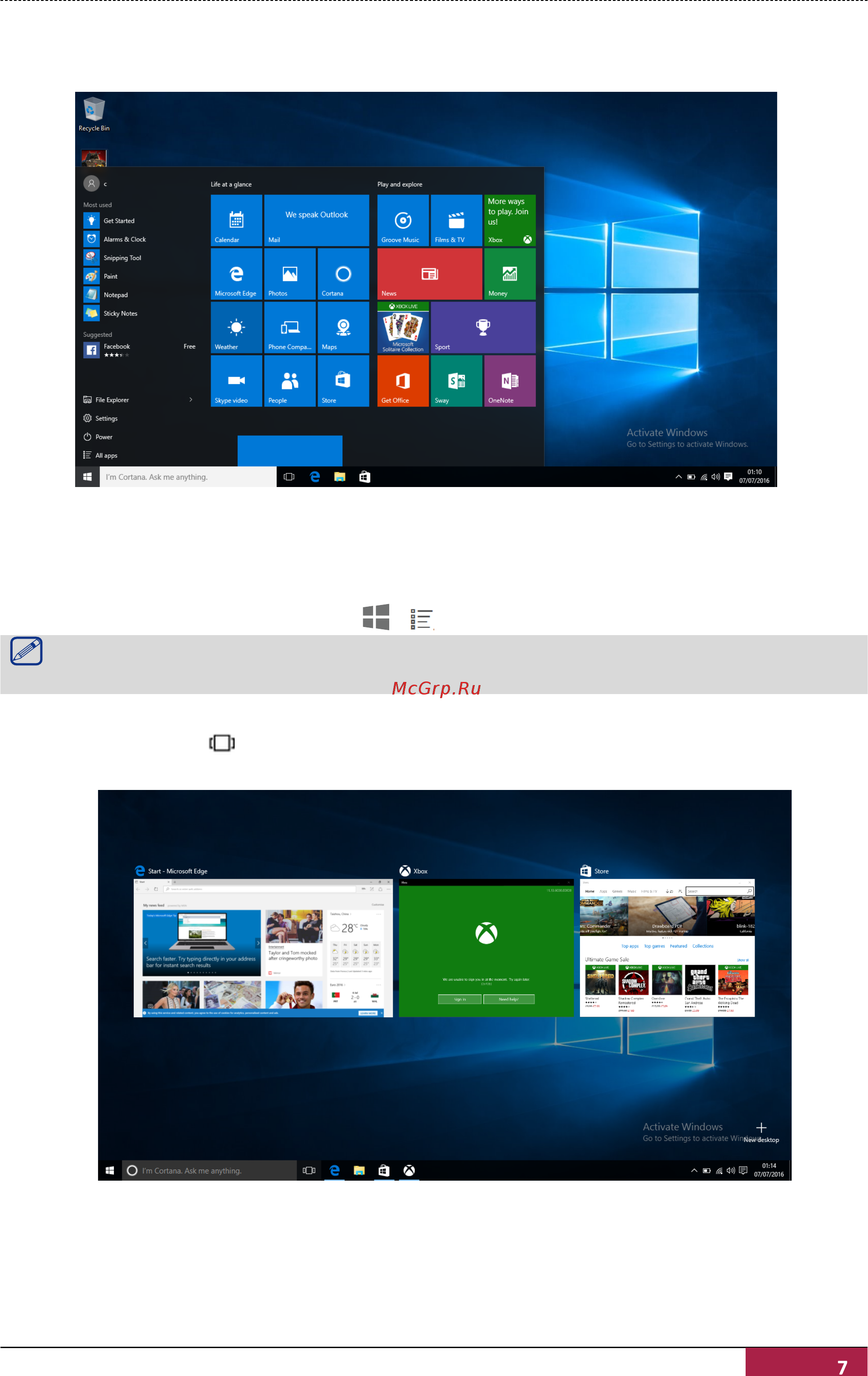Prestigio SmartBook 133S (PSB133S01ZFH_BK_CIS_120) [11/16] Switch between tablet mode and desktop mode