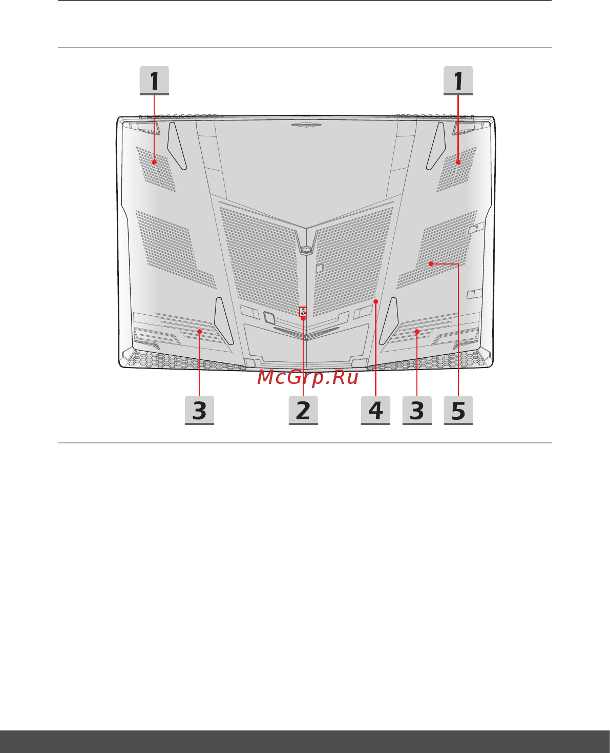 MSI GP73 8RE-471XRU [21/68] Вид снизу