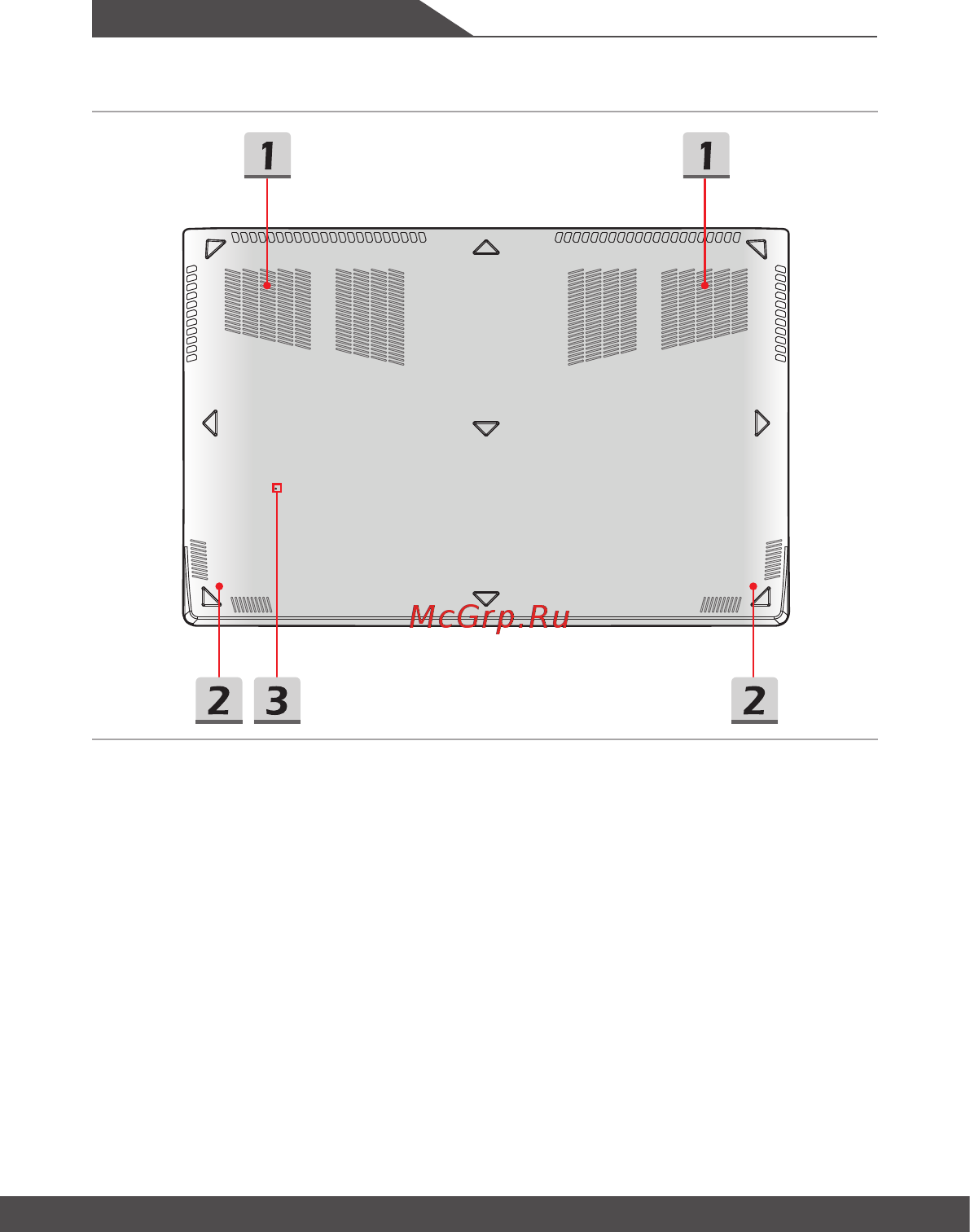MSI GS63 8RE-021RU [22/64] Вид снизу
