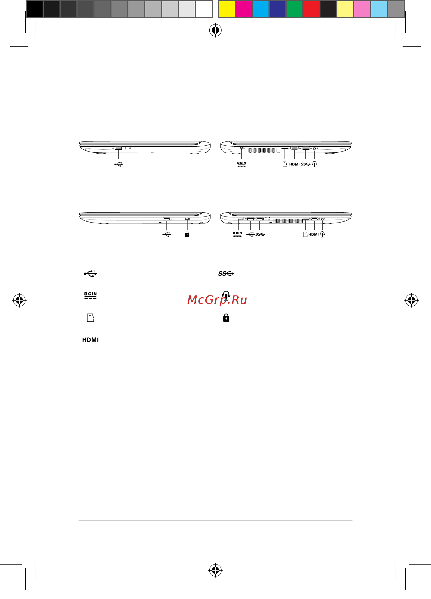 Asus X407UA-EB212 [4/12] Порты ввода вывода