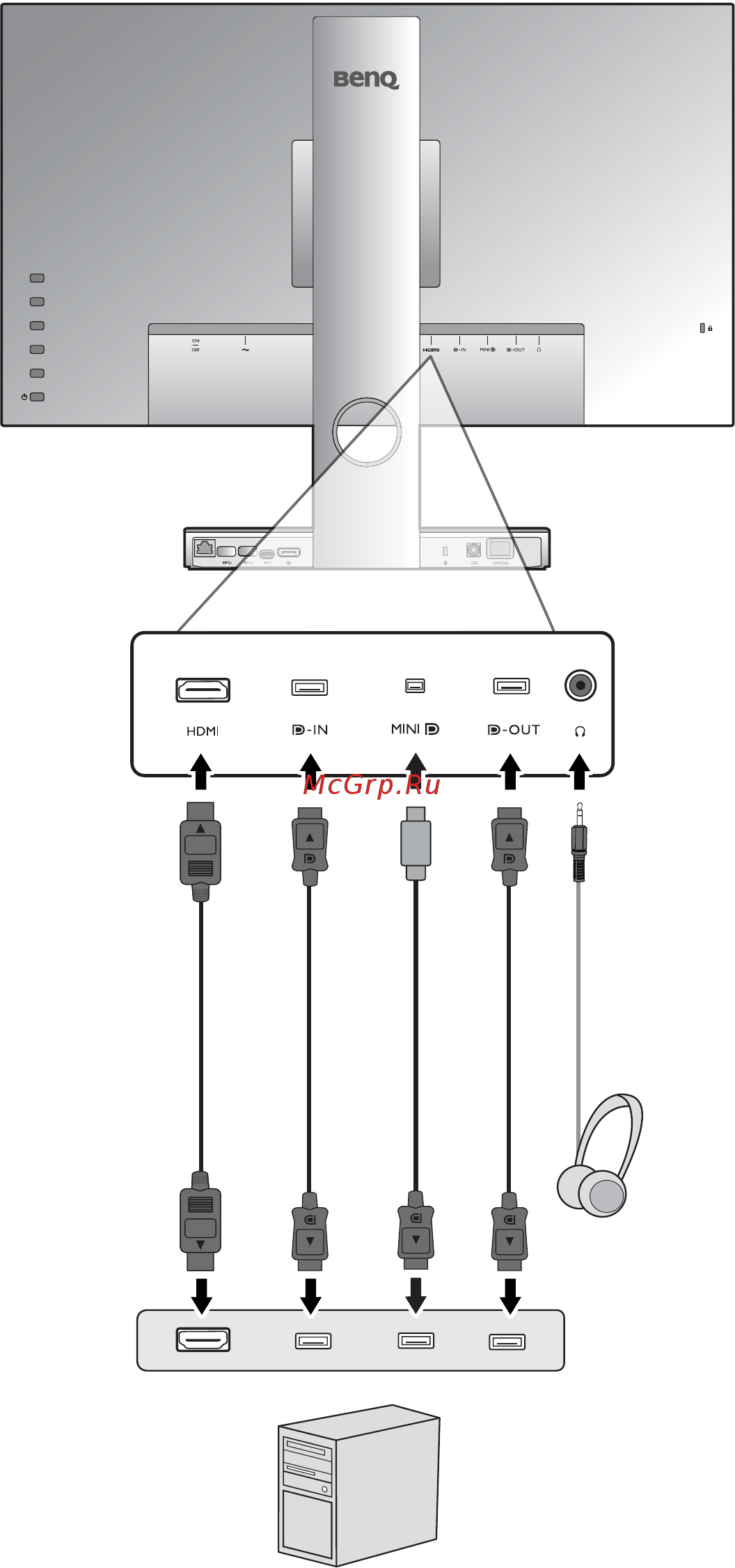 Benq PD2710QC [10/54] Работа с настольным компьютером