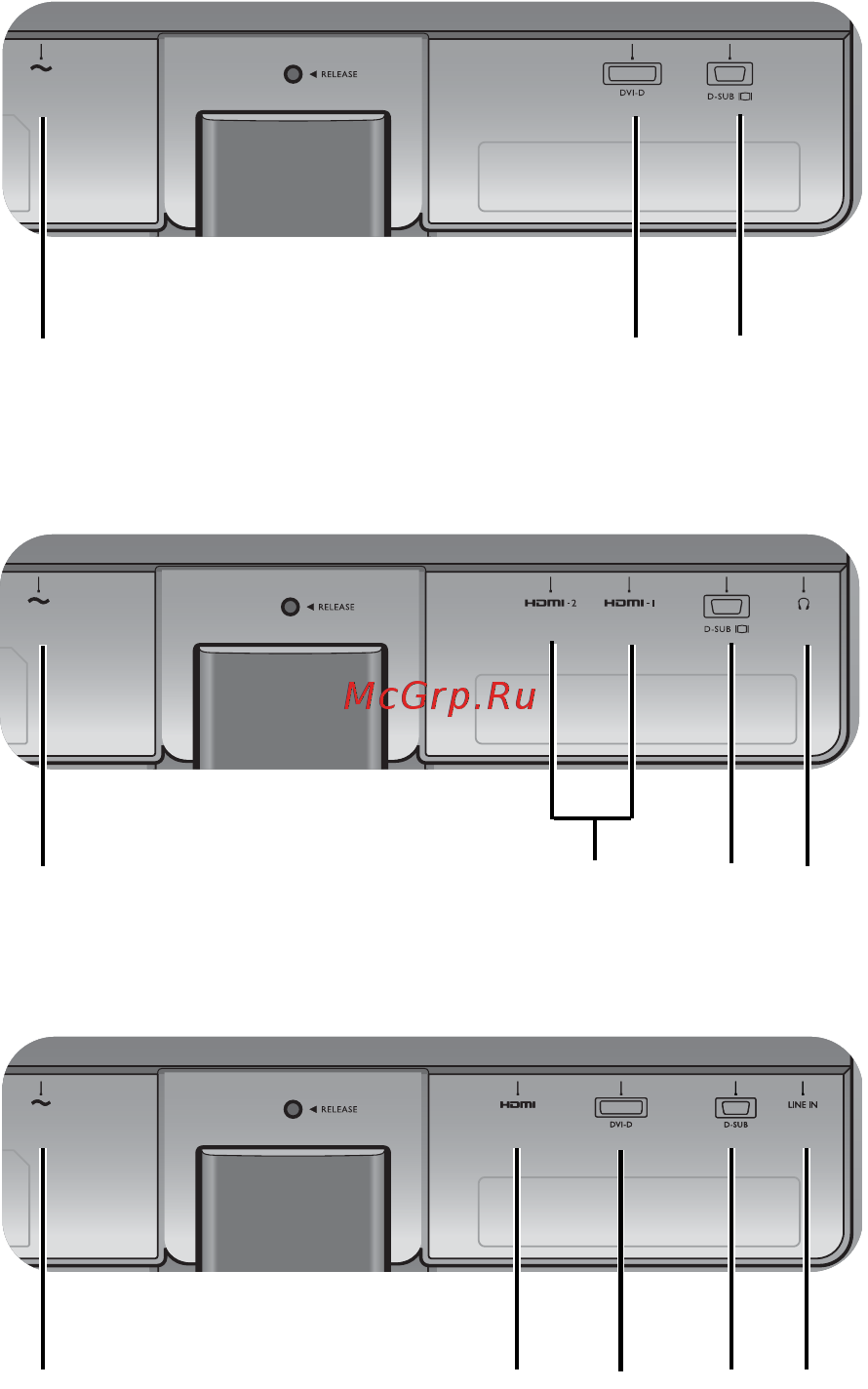 Benq GW2470ML [10/46] Входные и выходные разъемы