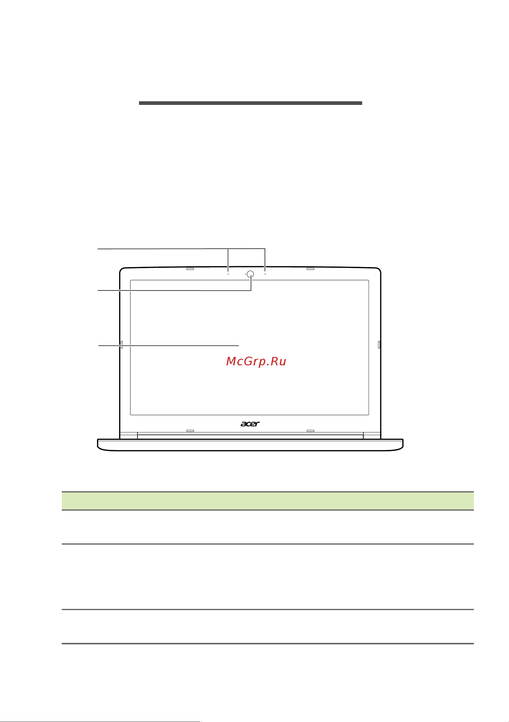 Acer Aspire A715-72G-5680 NH.GXCER.002 [10/89] Знакомство с вашим ноутбуком acer