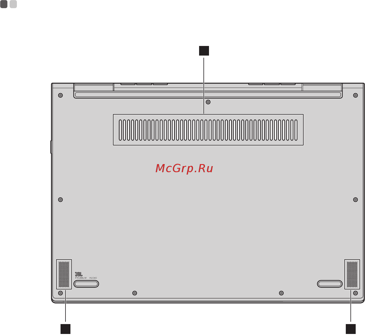 Lenovo Yoga 730-15IWL (81JS000RRU) [20/41] Вид снизу