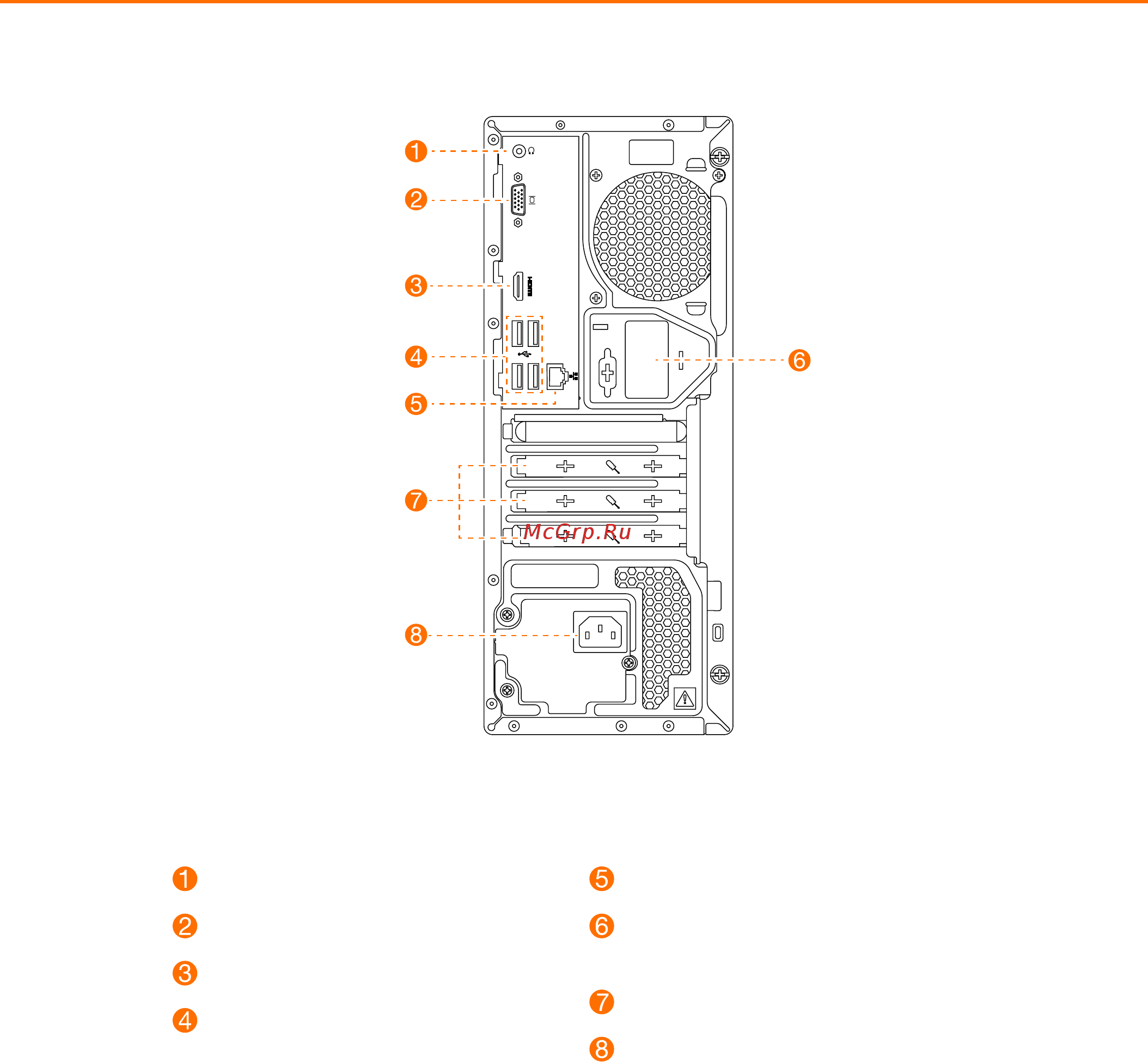 Lenovo IdeaCentre 510-15ICB (90HU008QRS) [3/8] Вид компьютера сзади