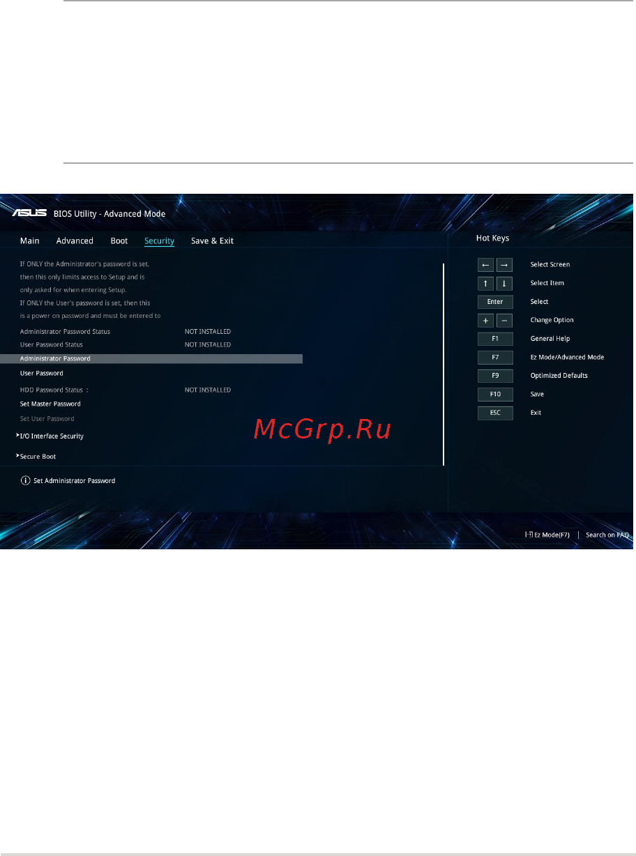 Asus ROG STRIX GL753VD-GC526 90NB0DM2-M09270 [69/118] Безопасность