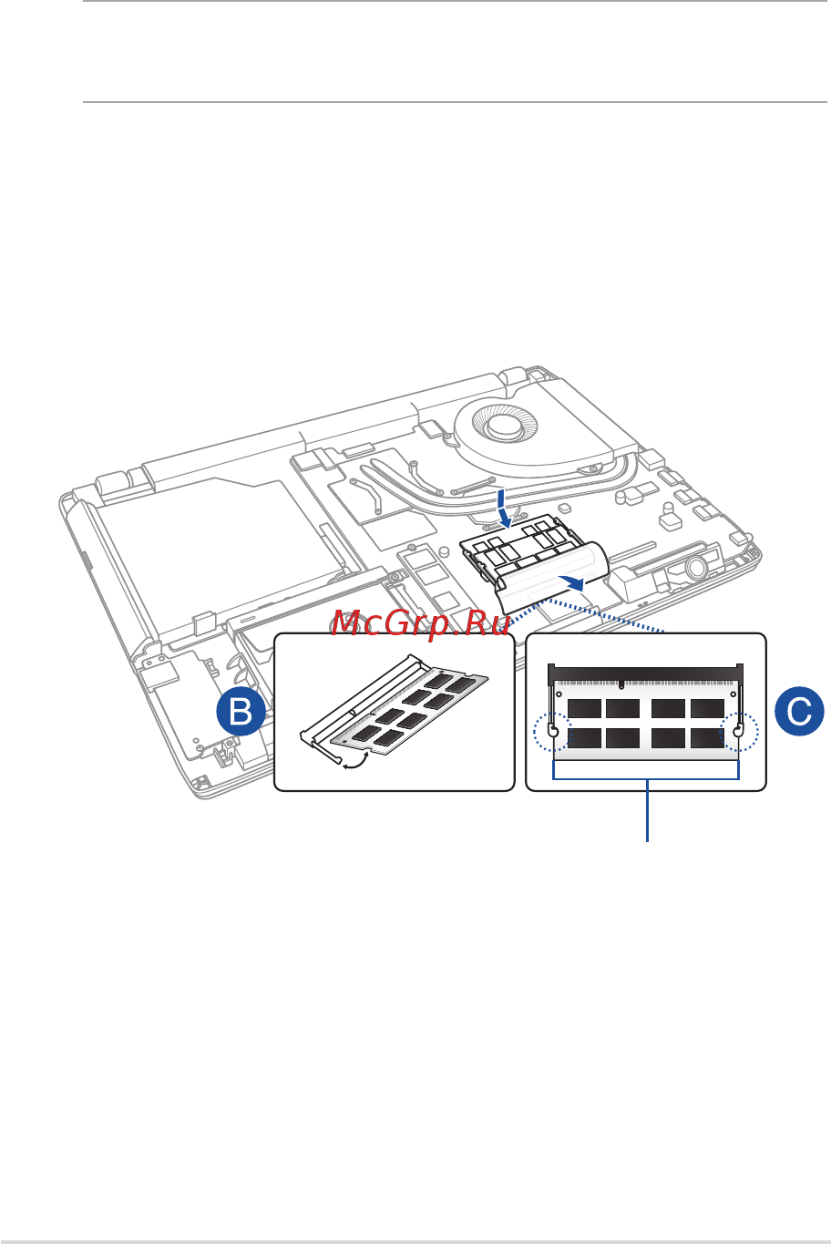 Asus ROG STRIX GL753VD-GC526T 90NB0DM2-M09290 [81/118] A снимите крышку отсека