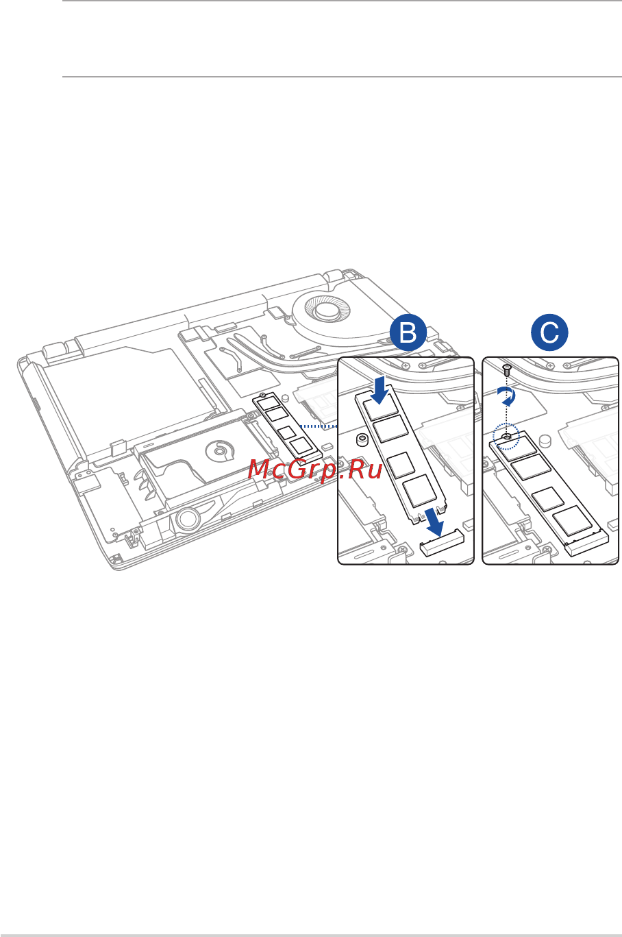 Asus ROG GL753VD-GC526T [88/118] A снимите крышку отсека