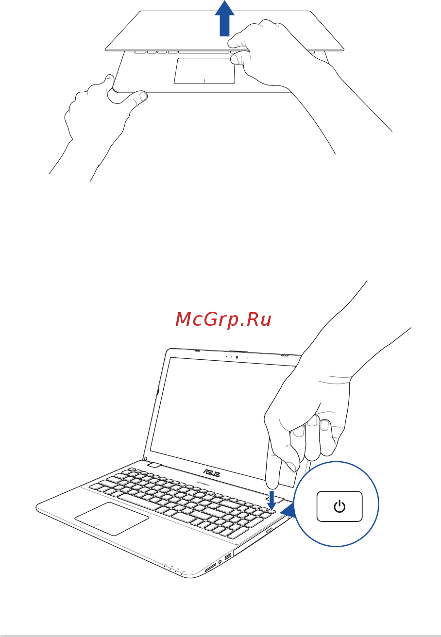 Asus ViVoBook 15 X542UF-DM042T [32/118] Откройте крышку