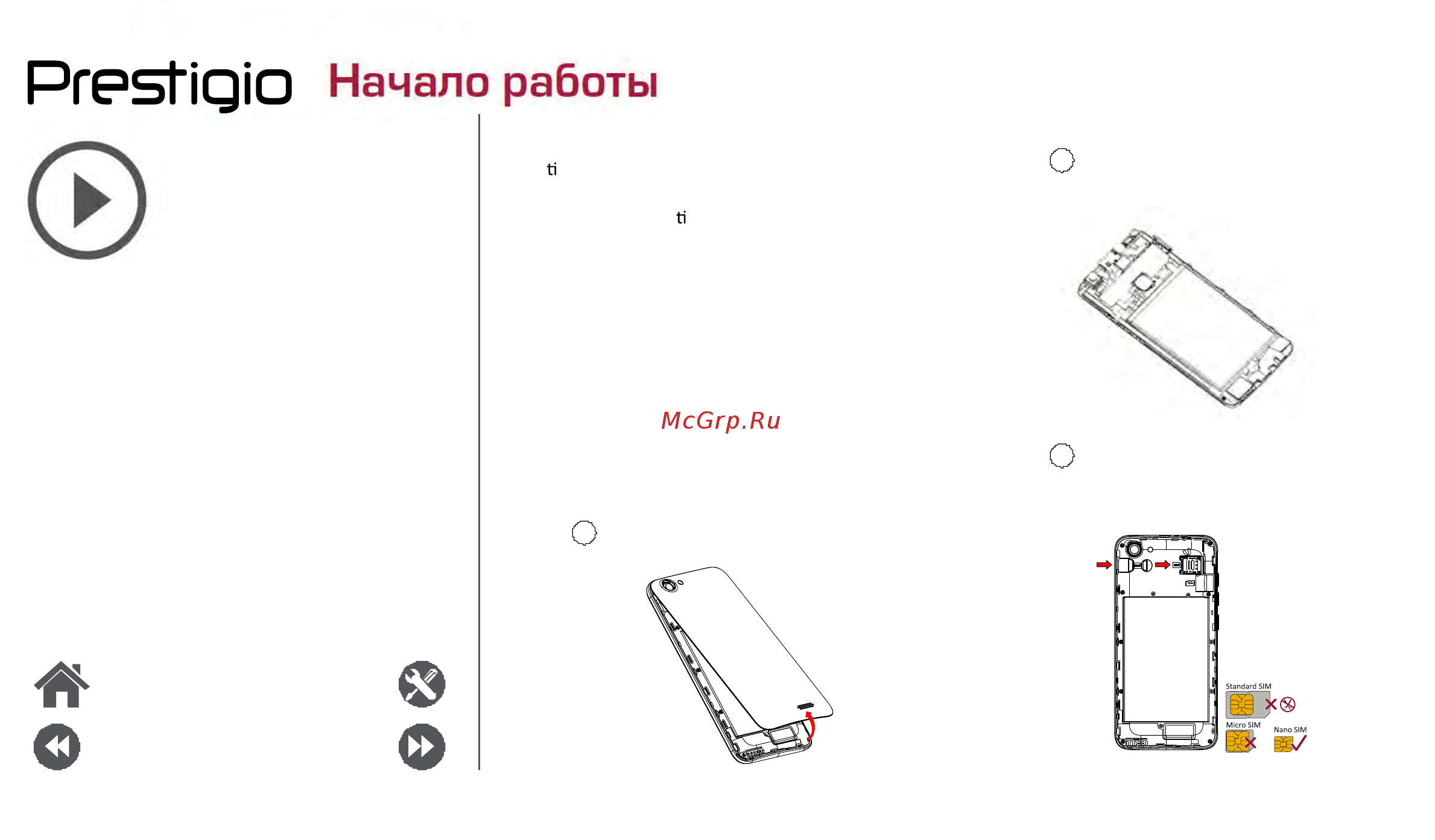 Prestigio PSP5545DUO MUZE E5 LTE BLUE [4/39] Новка ючение телефона шние экраны ное меню