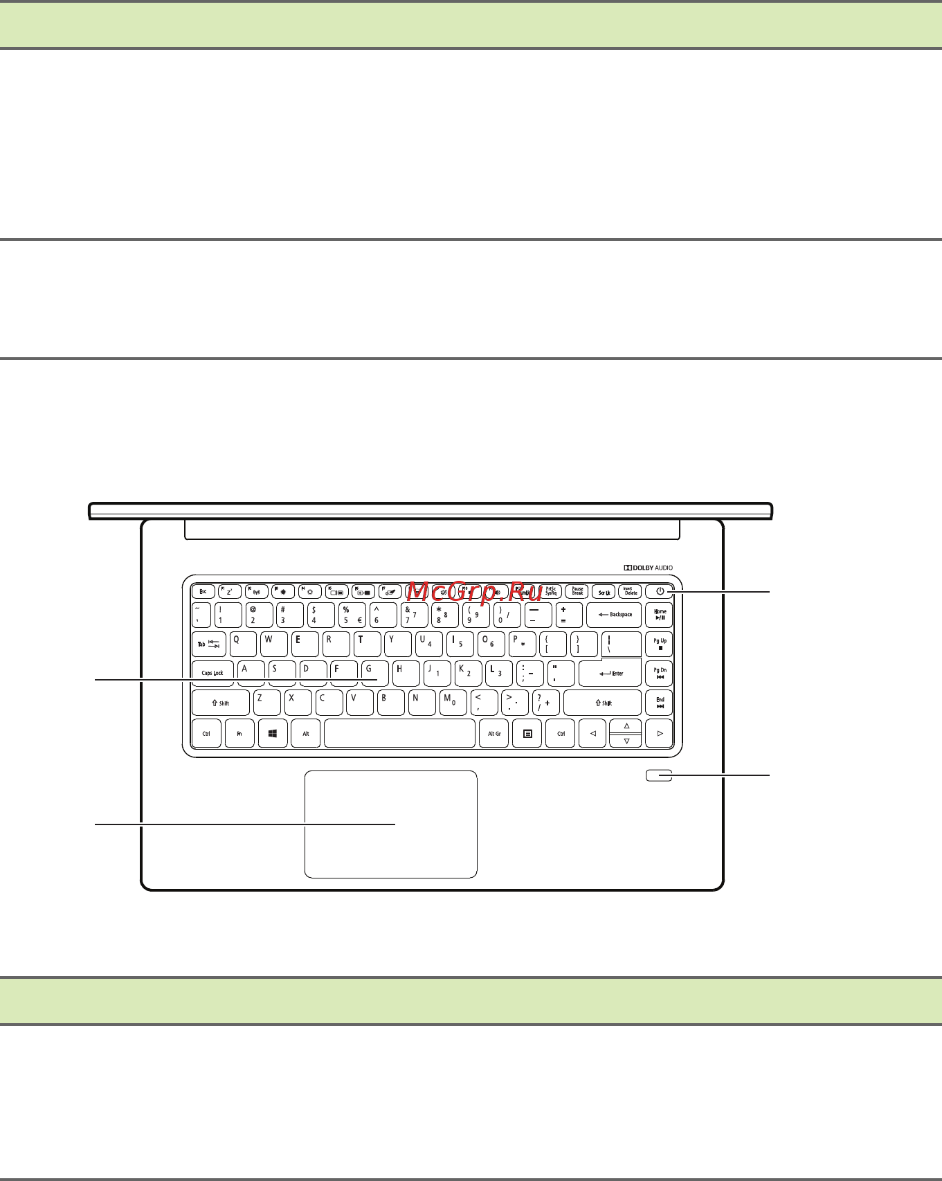 Acer Swift 5 SF515-51T-79UF NX.H69ER.003 [11/89] Вид клавиатуры