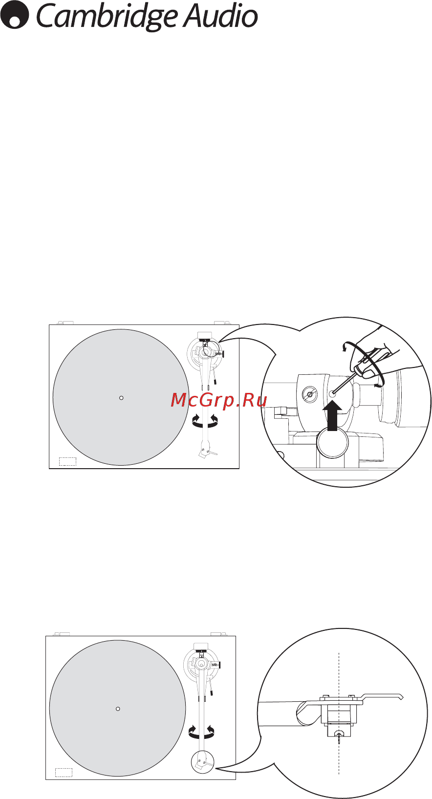 Cambridge Audio TT50 B [10/12] Регулировка замена головки продолжение