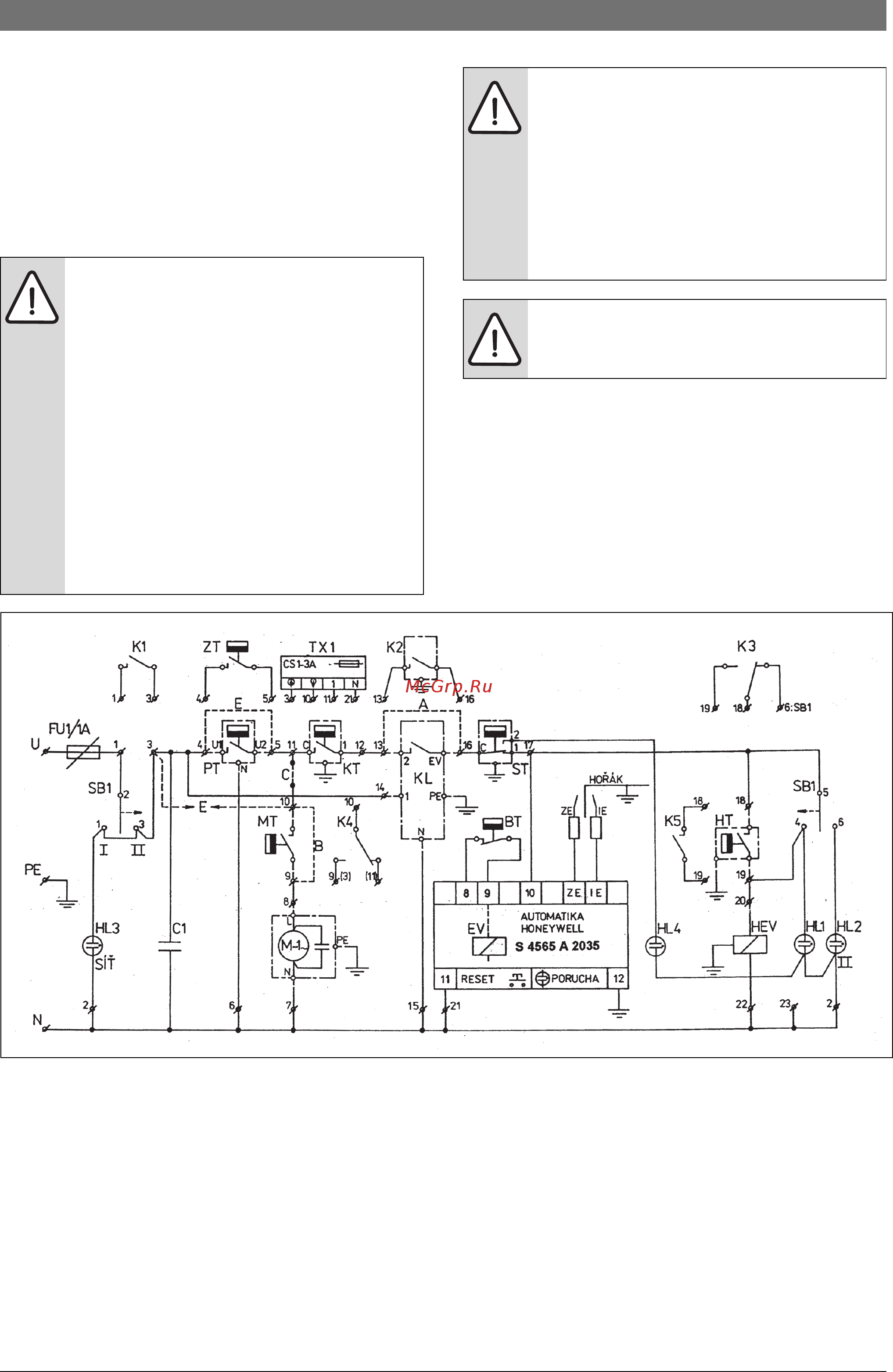 Bosch Gaz 2000 F FN 50HN [17/30] Выполнение электрических подключений