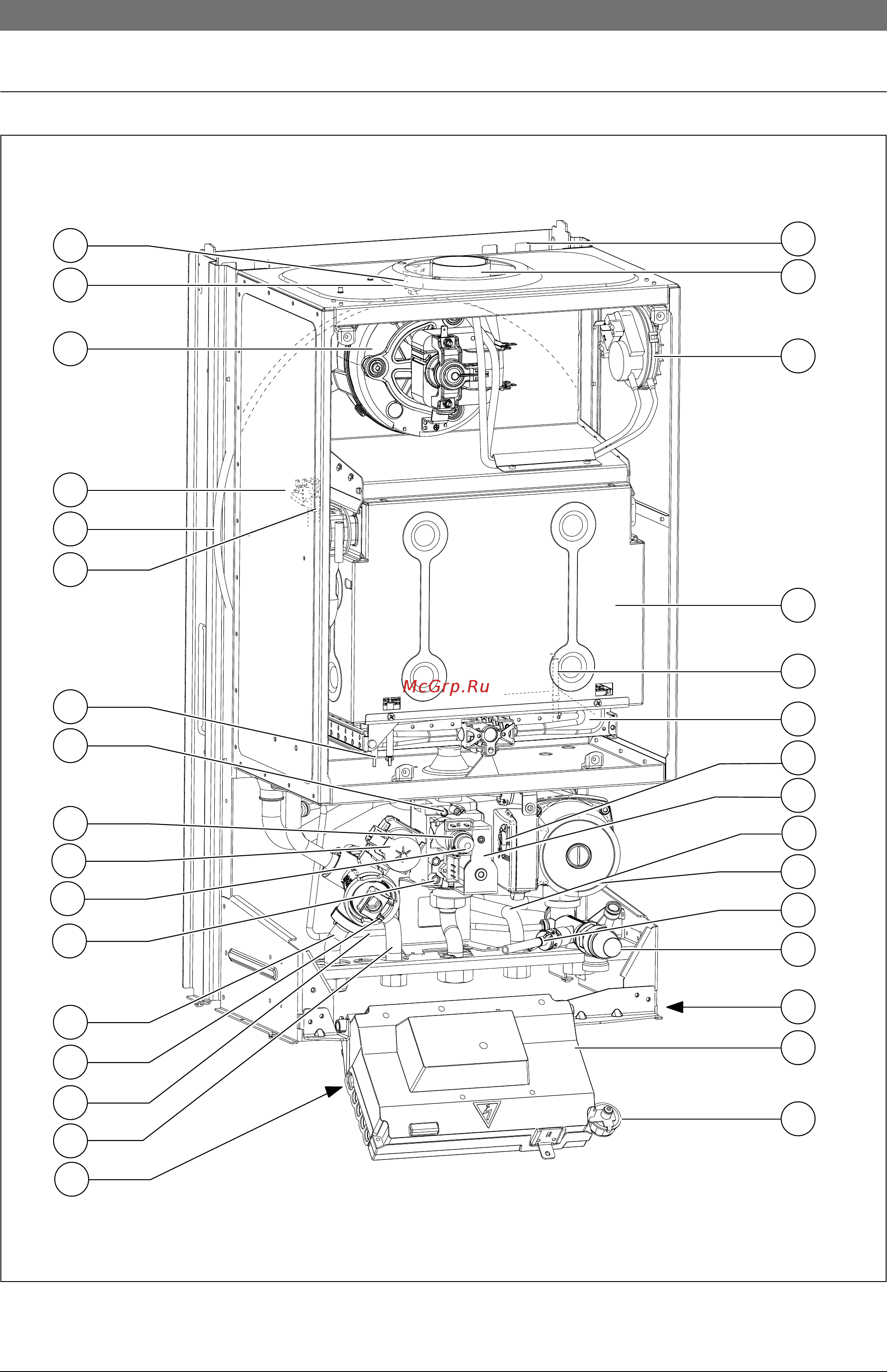 Bosch Gaz 4000 W ZSA 24-2 A 23 [12/56] Конструкция прибора 25а