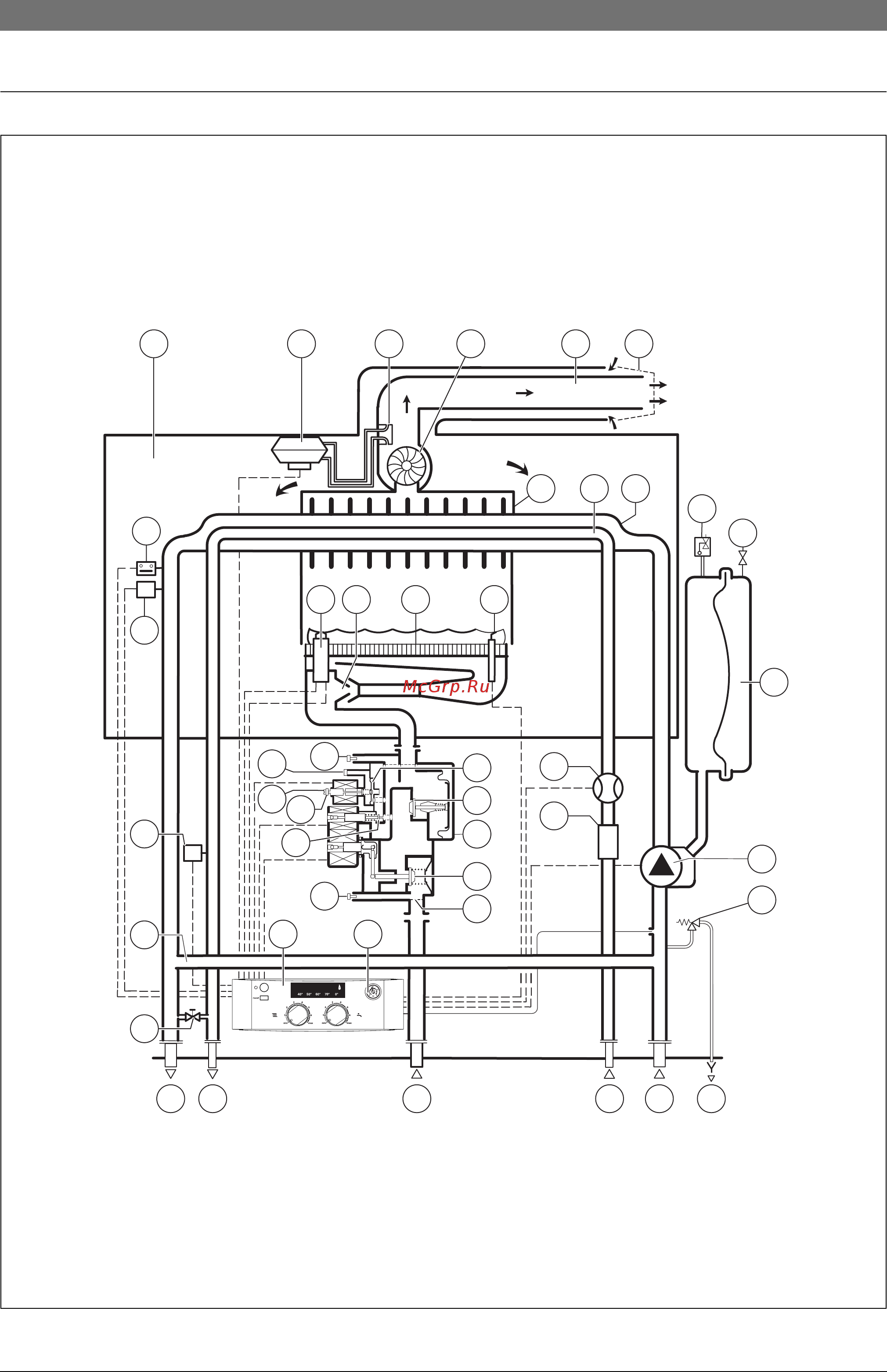 Bosch Gaz 4000 W ZWA 24-2 K 23 [16/56] Гидравлическая схема zwa