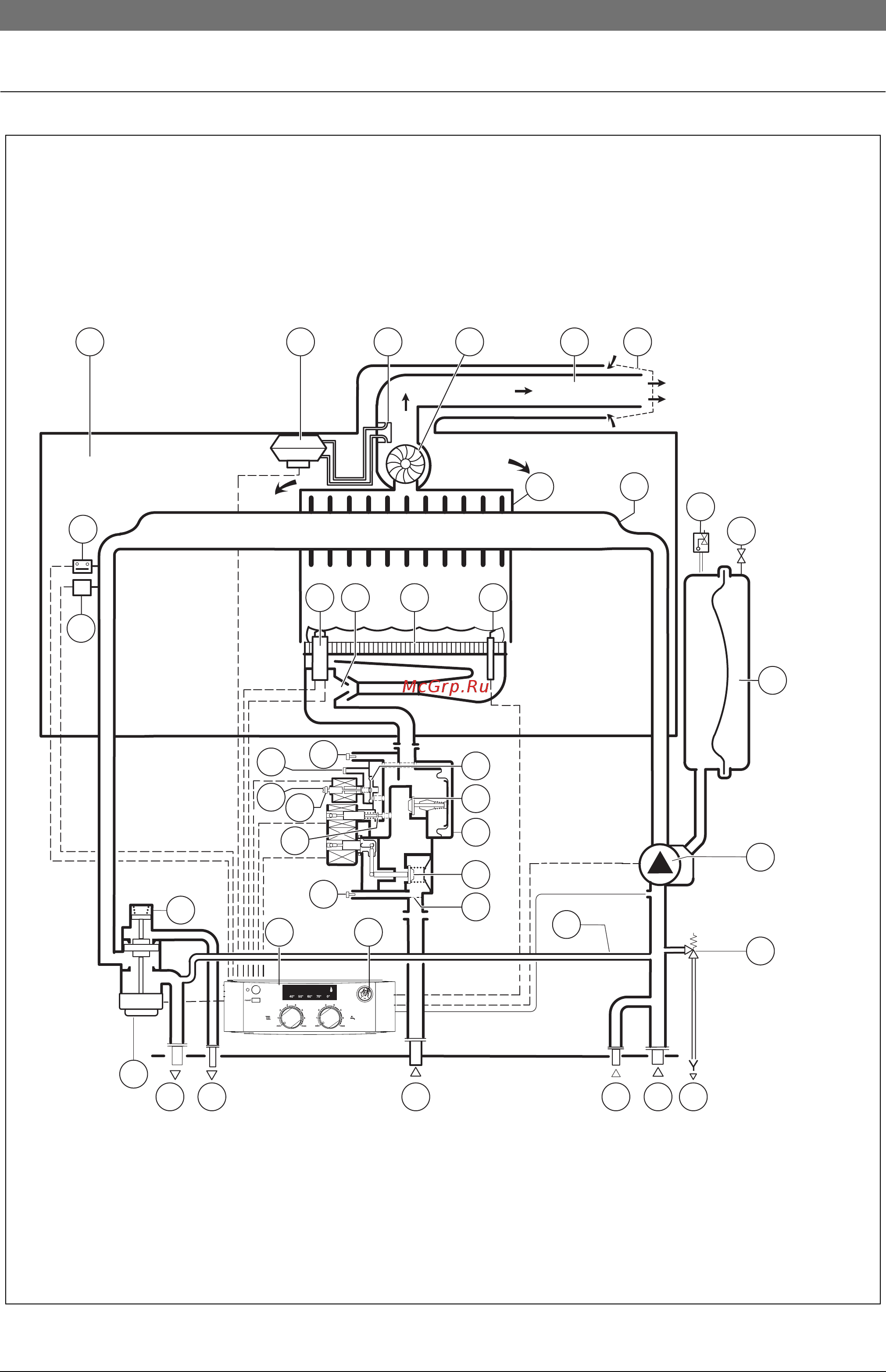 Bosch Gaz 4000 W ZWA 24-2 K 23 [18/56] Гидравлическая схема 25а