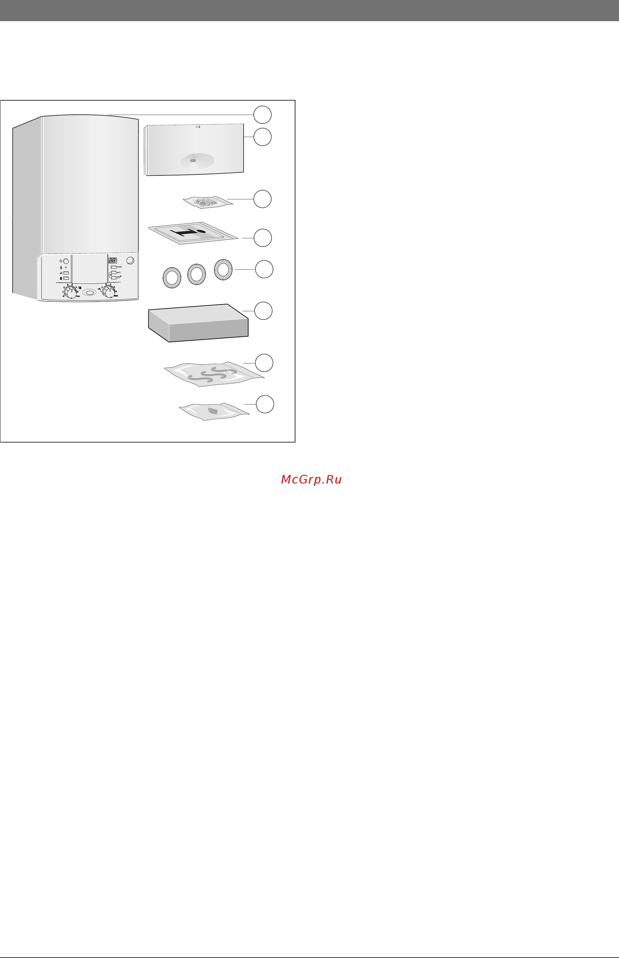 Bosch Gaz 7000 W ZSC 35-3 MFA [5/59] Комплект поставки
