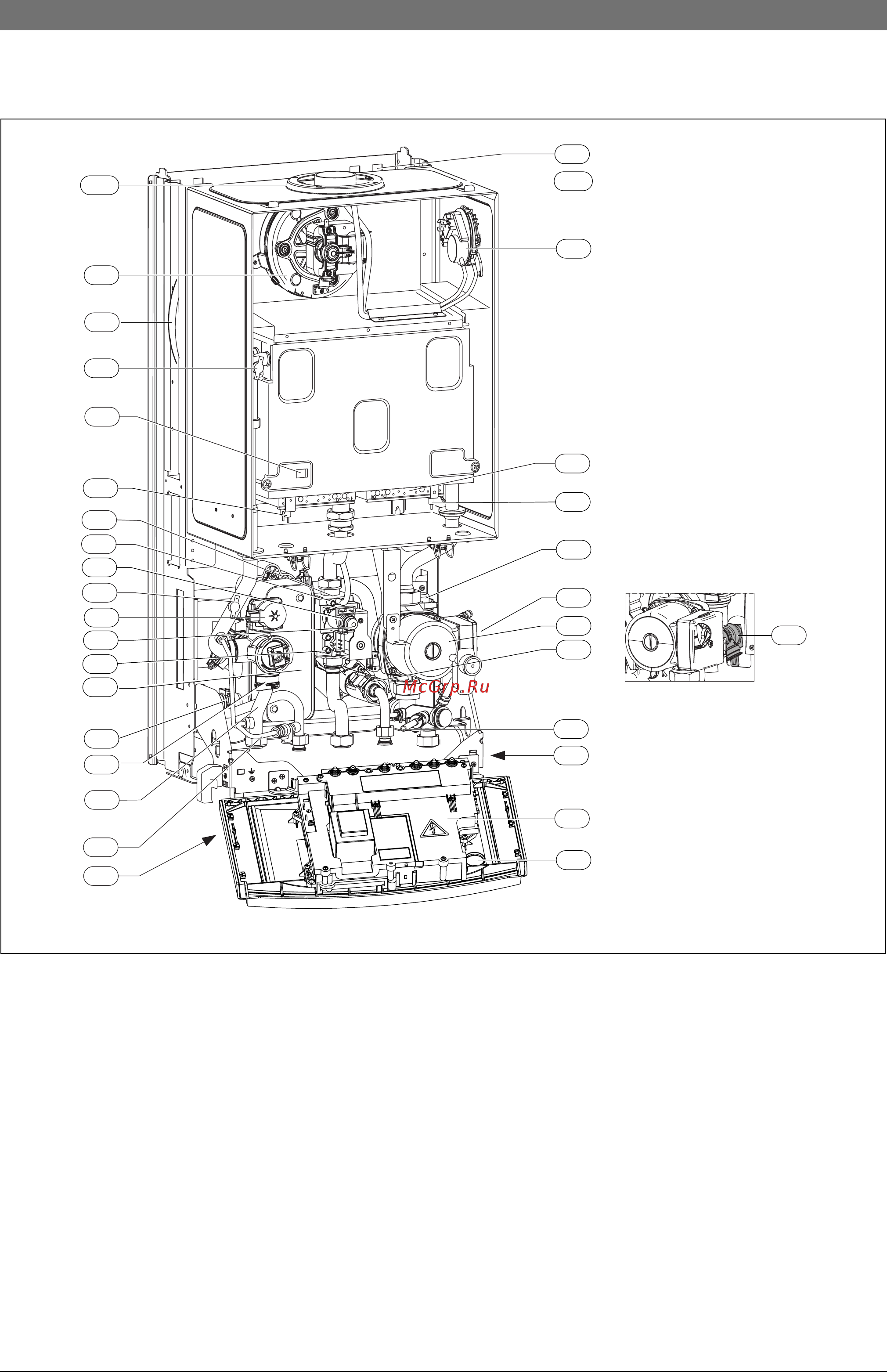 Bosch Gaz 7000 W ZSC 35-3 MFA [9/59] Конструкция прибора zwc