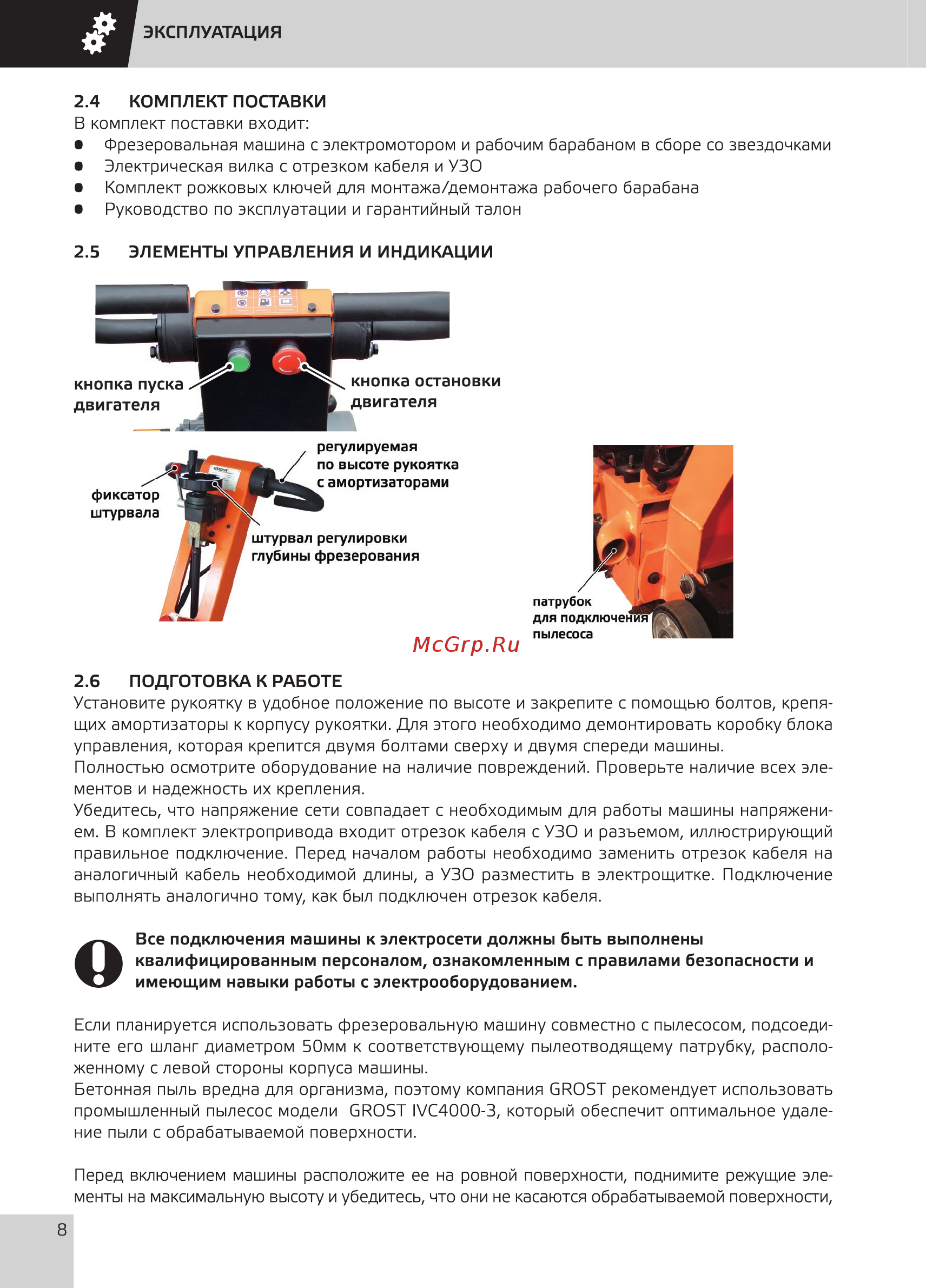 Grost SM-250E Руководство по эксплуатации онлайн [10/24] 354506