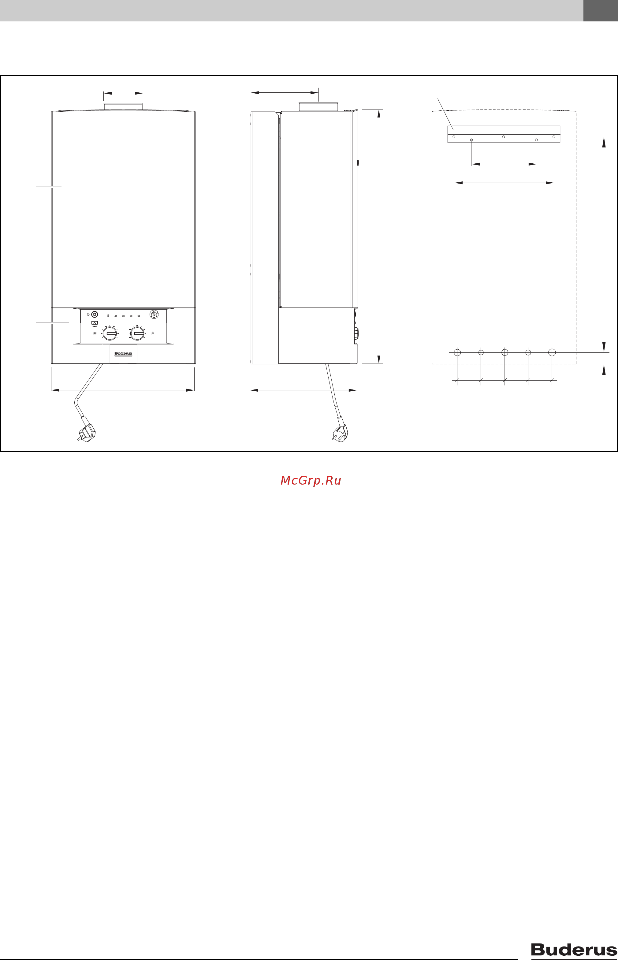 Buderus Logamax U 034-24 K [5/32] Габариты
