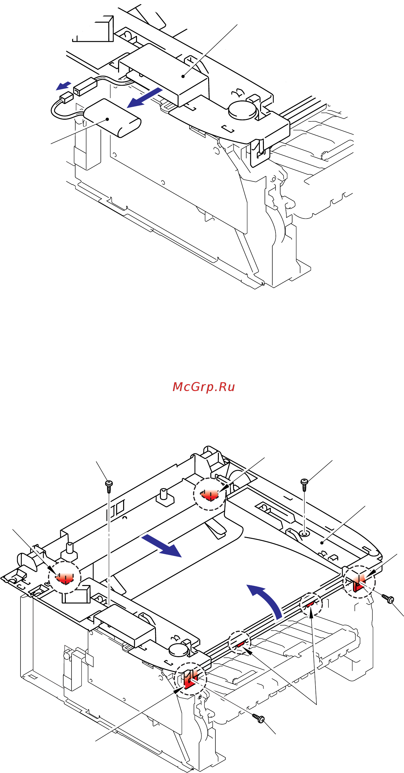 Brother MFC-7420R [106/327] 4 remove the battery assy and disconnect the connector