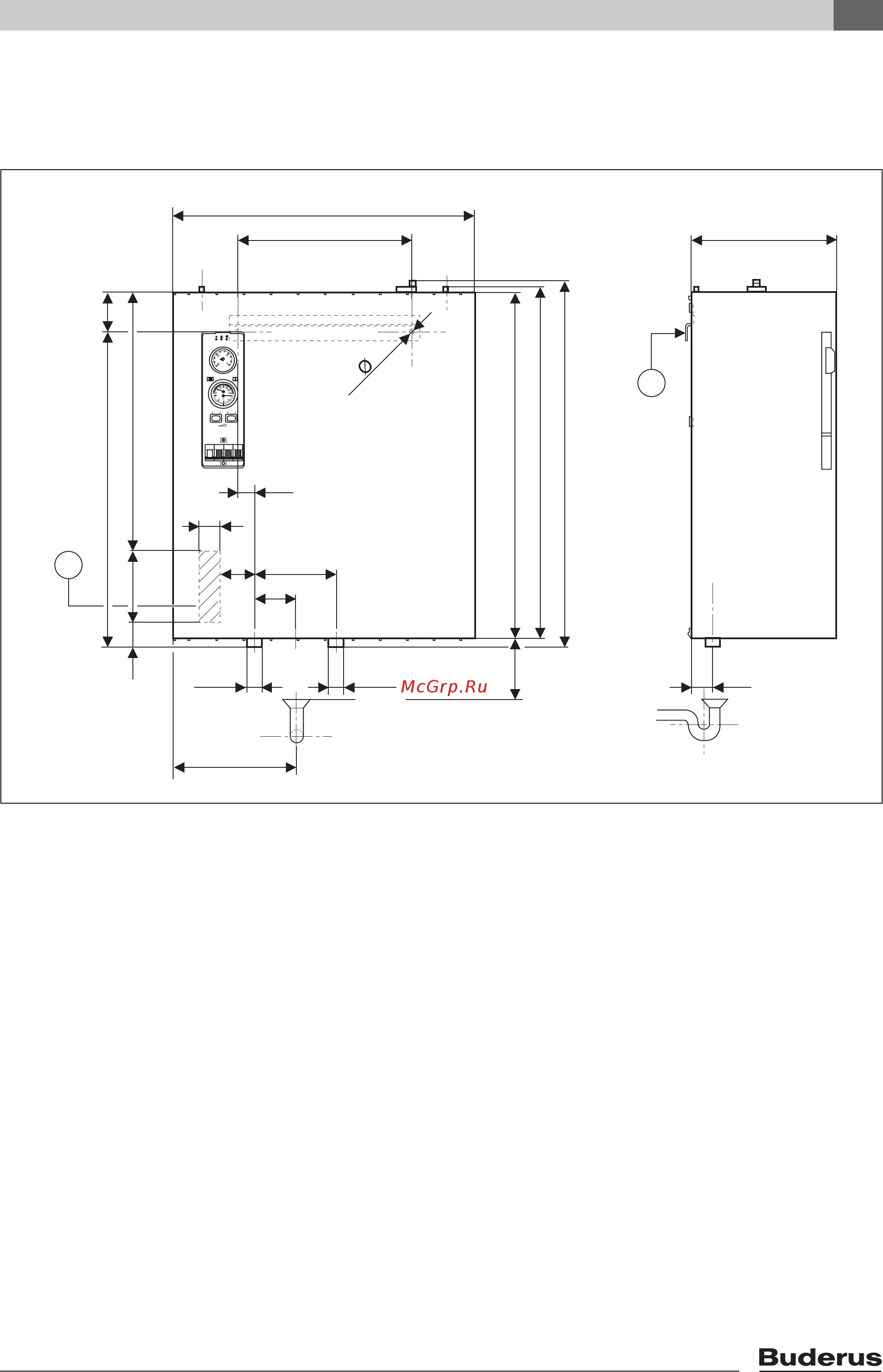 Buderus Logamax E213 45 [11/52] Размеры и технические характеристики