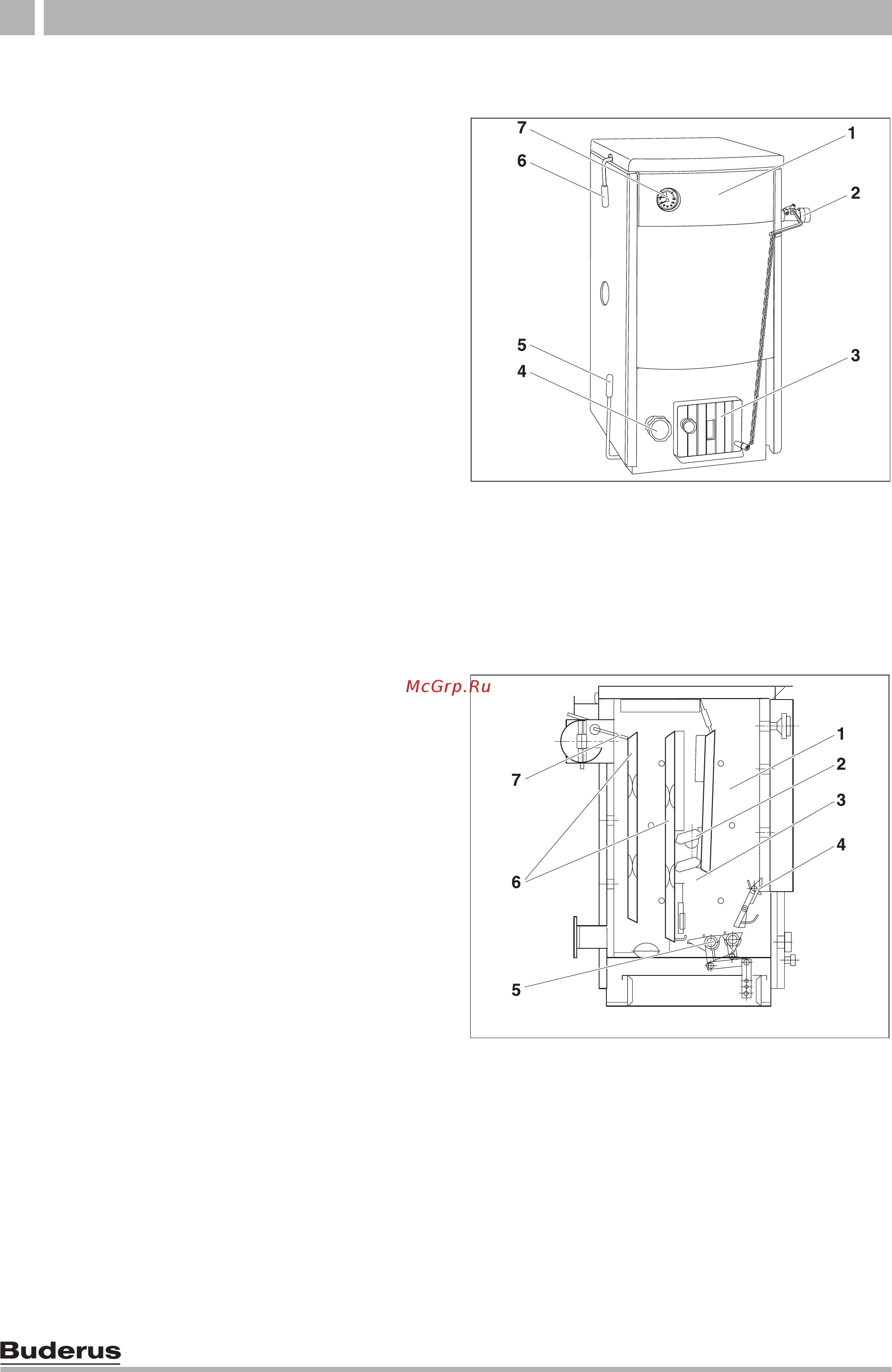 Buderus Logano S111 (D)-WT [6/44] Описание котла