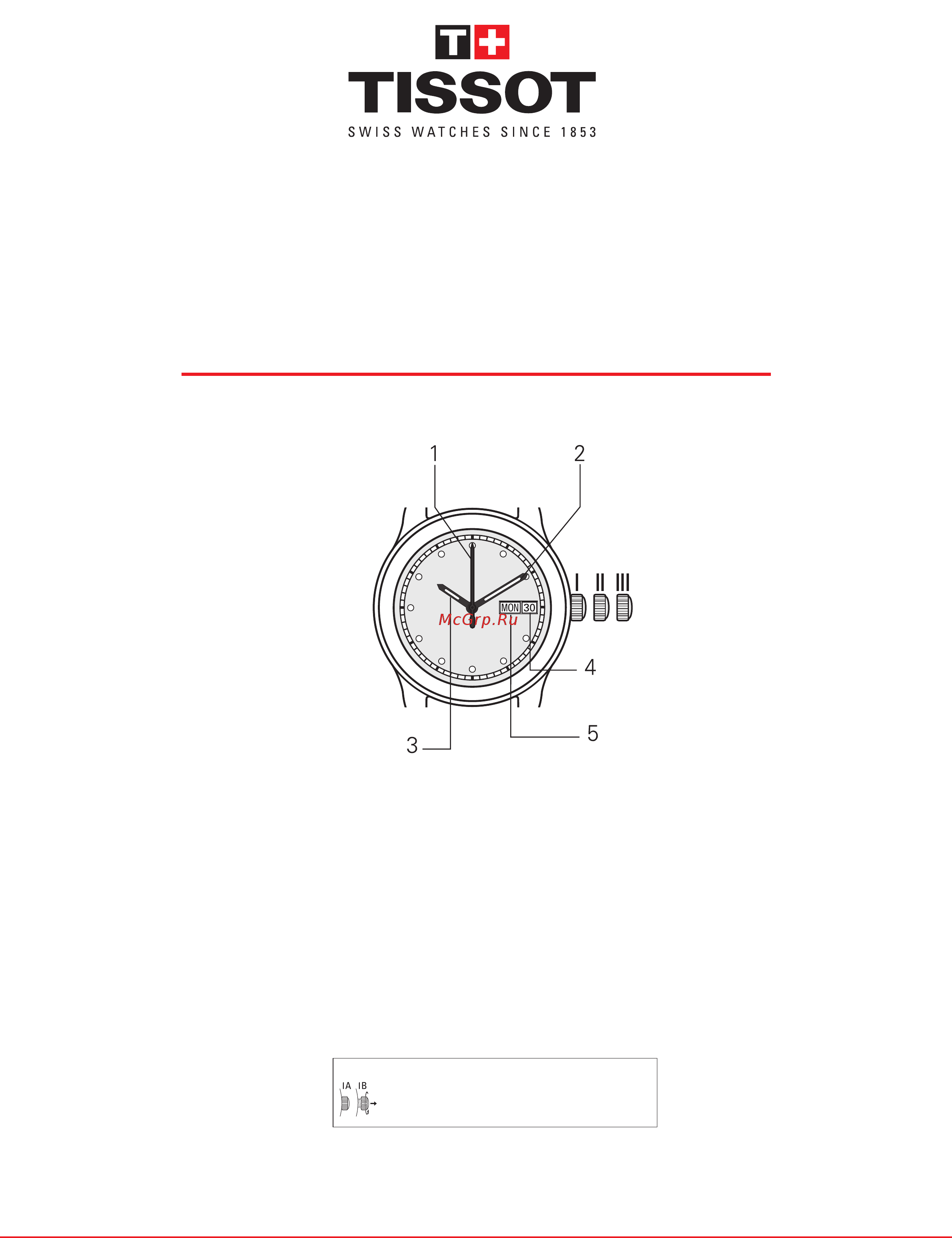TISSOT T103.110.11.043.00 Инструкция по эксплуатации онлайн